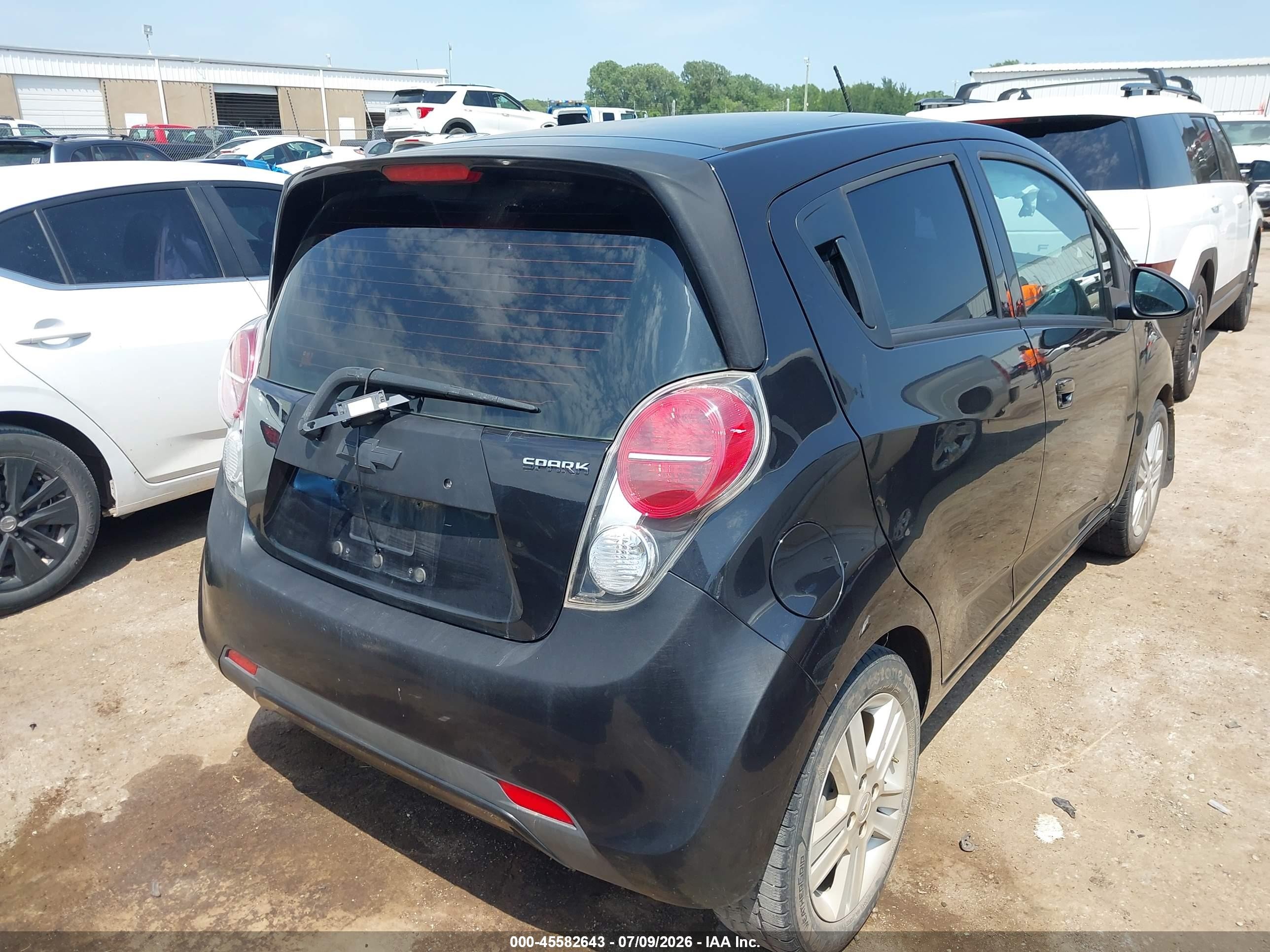 2014 Chevrolet Spark Ls Manual Black vin: KL8CA6S96EC585318