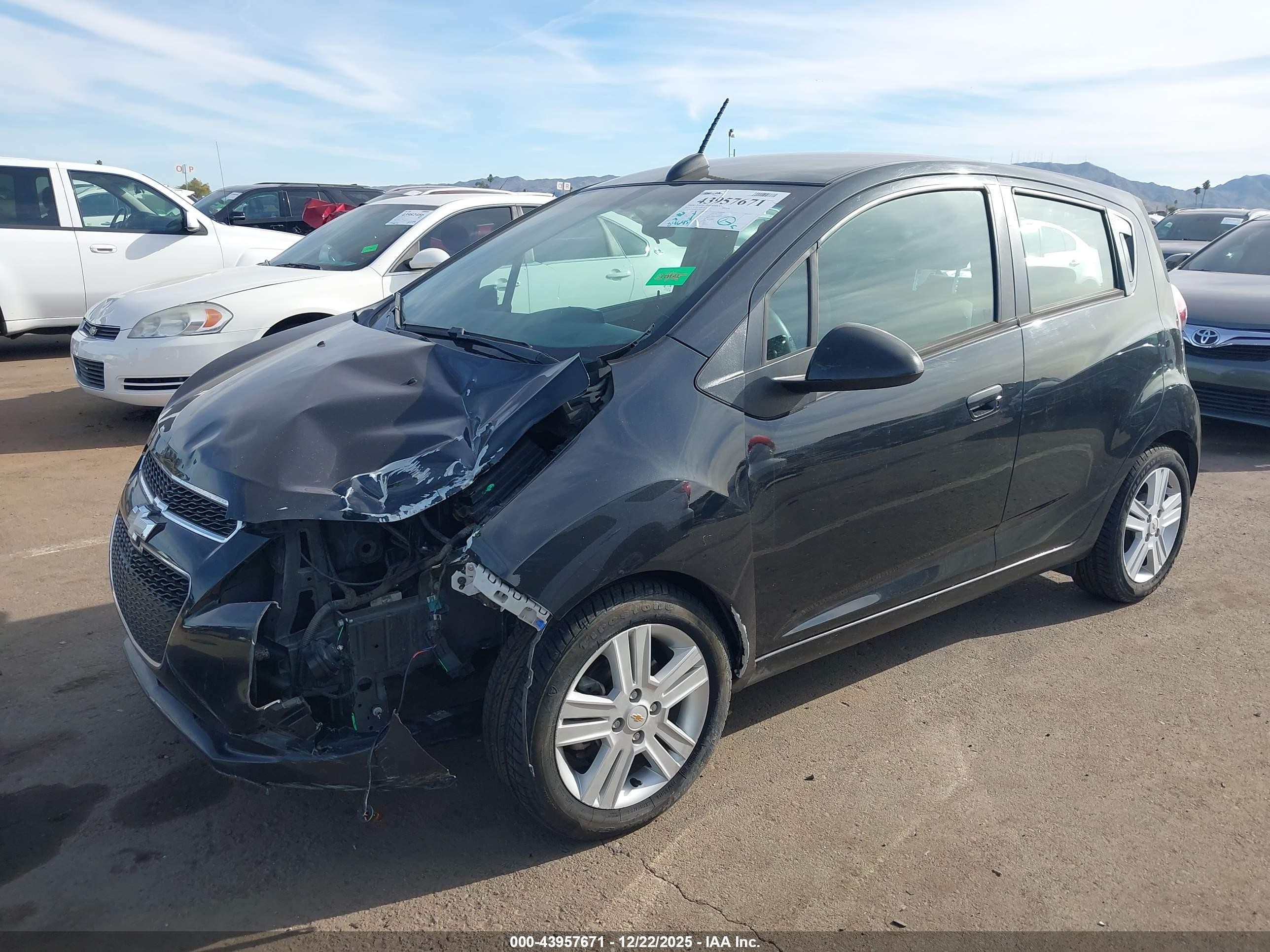 2015 Chevrolet Spark Ls Manual Black vin: KL8CA6S96FC748079