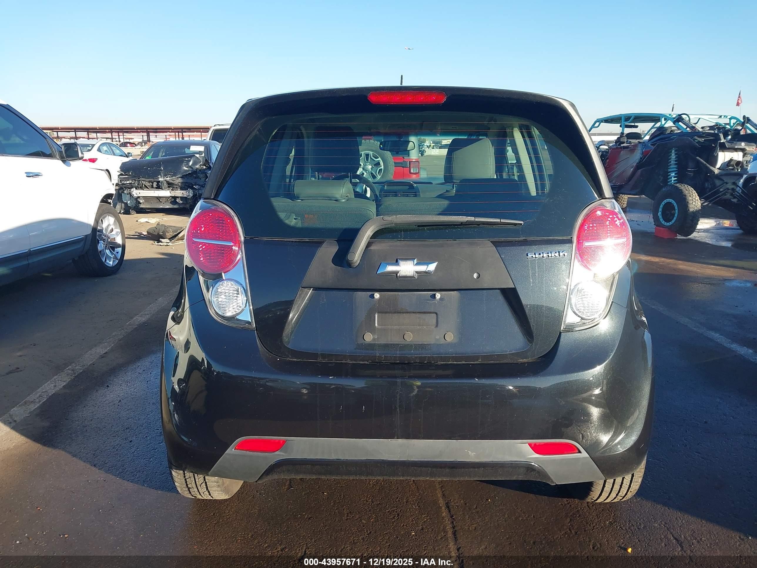 2015 Chevrolet Spark Ls Manual Black vin: KL8CA6S96FC748079
