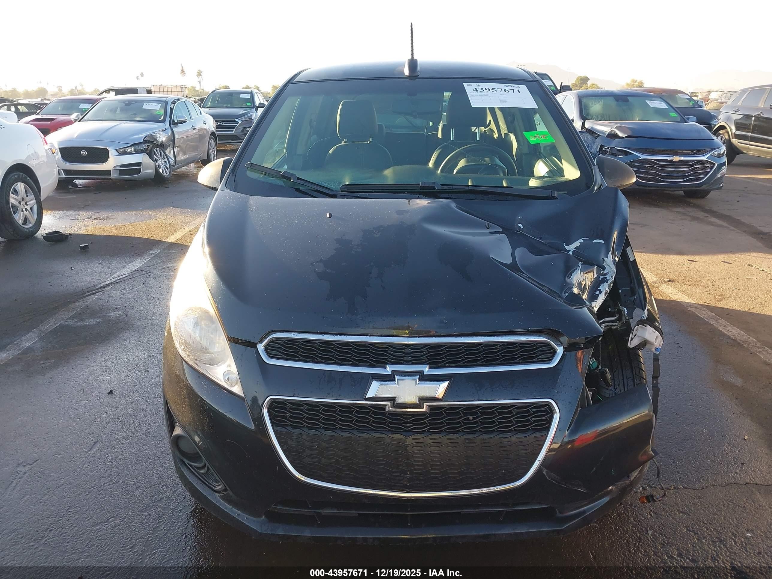 2015 Chevrolet Spark Ls Manual Black vin: KL8CA6S96FC748079
