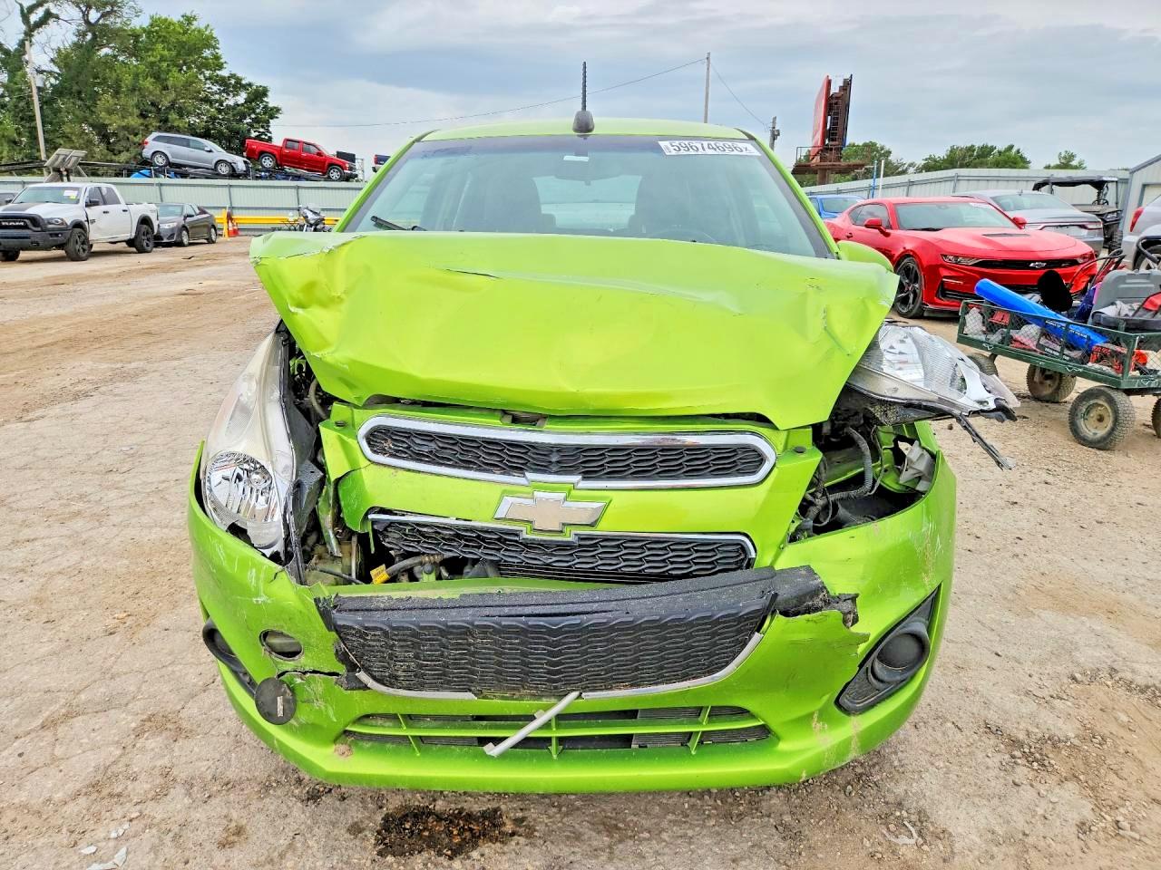 2015 Chevrolet Spark Ls Green vin: KL8CA6S96FC796486