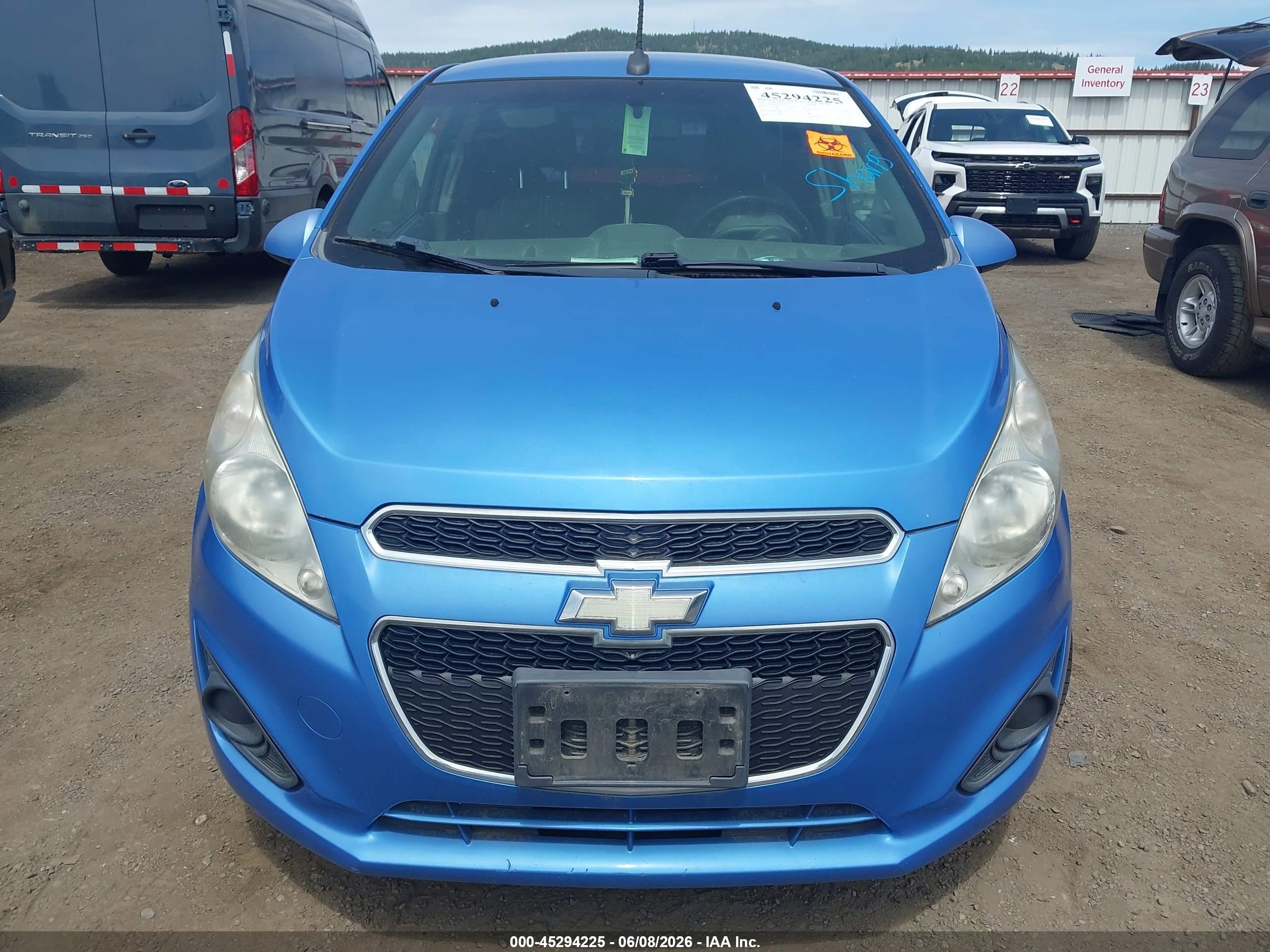 2014 Chevrolet Spark Ls Manual Blue vin: KL8CA6S97EC504214