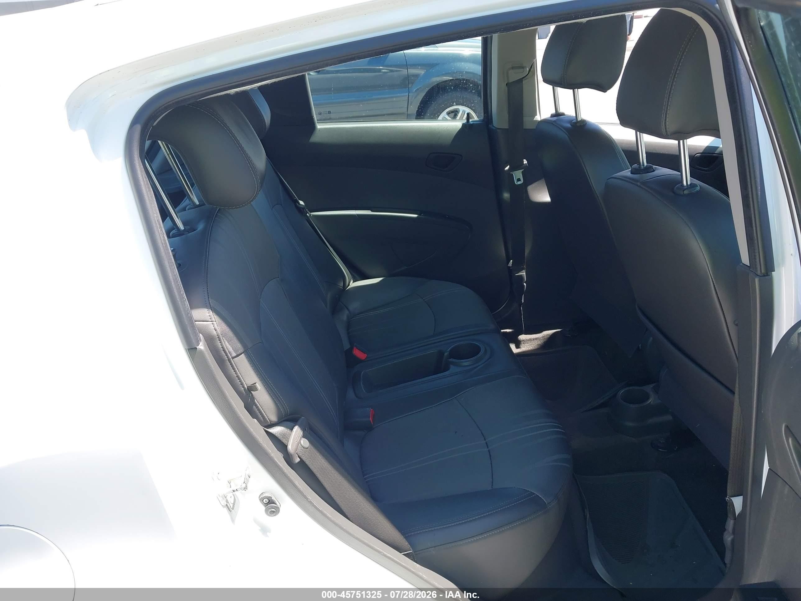 2014 Chevrolet Spark Ls Manual White vin: KL8CA6S98EC509034