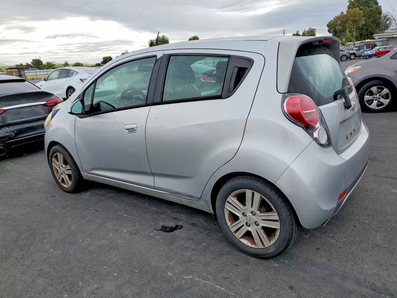 2014 Chevrolet Spark Silver vin: KL8CA6S98EC578788