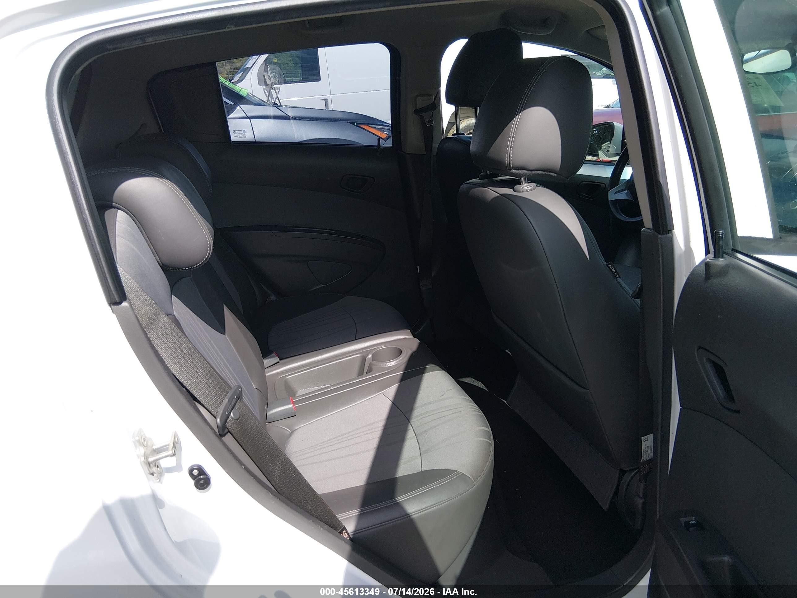 2015 Chevrolet Spark Ls Manual White vin: KL8CA6S98FC744731