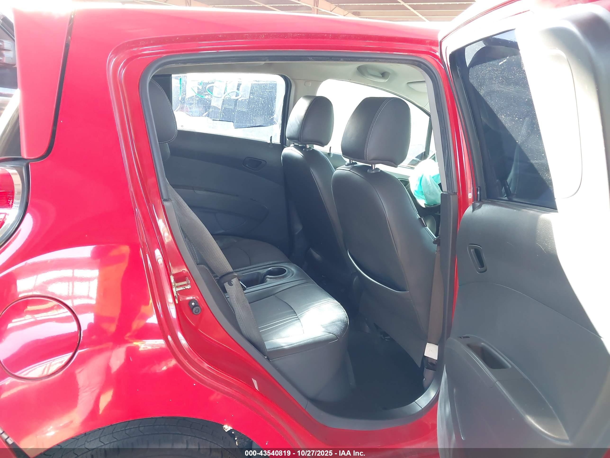 2013 Chevrolet Spark Ls Manual Red vin: KL8CA6S99DC508456