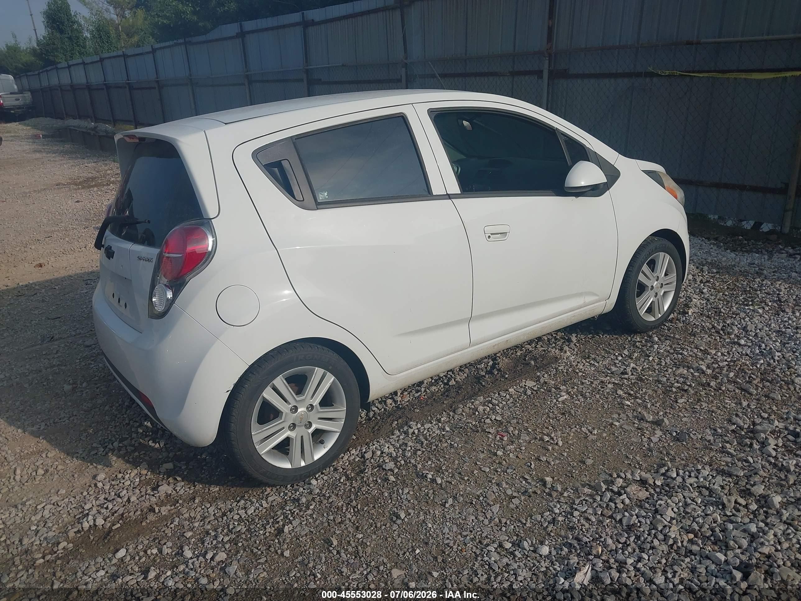 2013 Chevrolet Spark Ls Manual White vin: KL8CA6S99DC618732