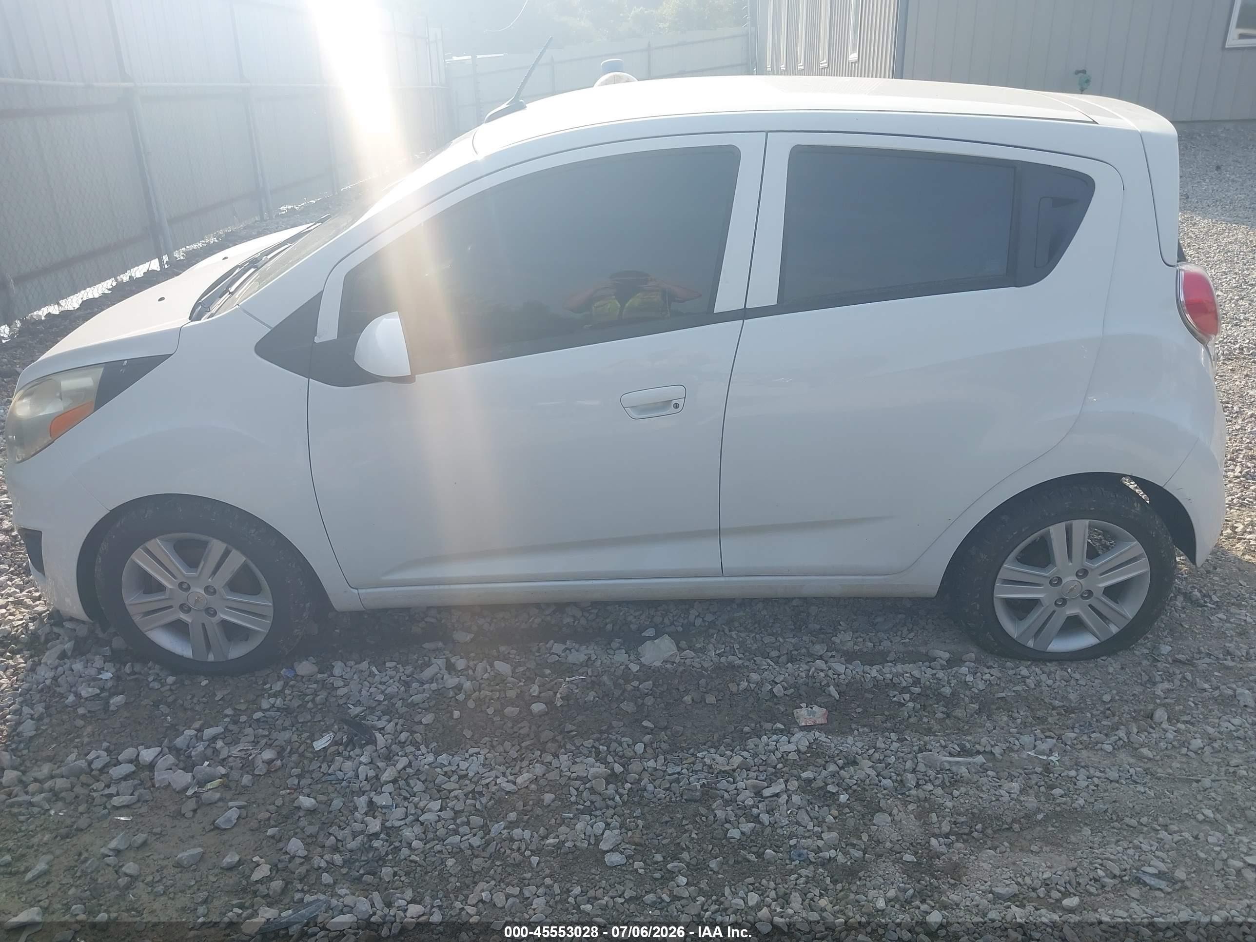 2013 Chevrolet Spark Ls Manual White vin: KL8CA6S99DC618732