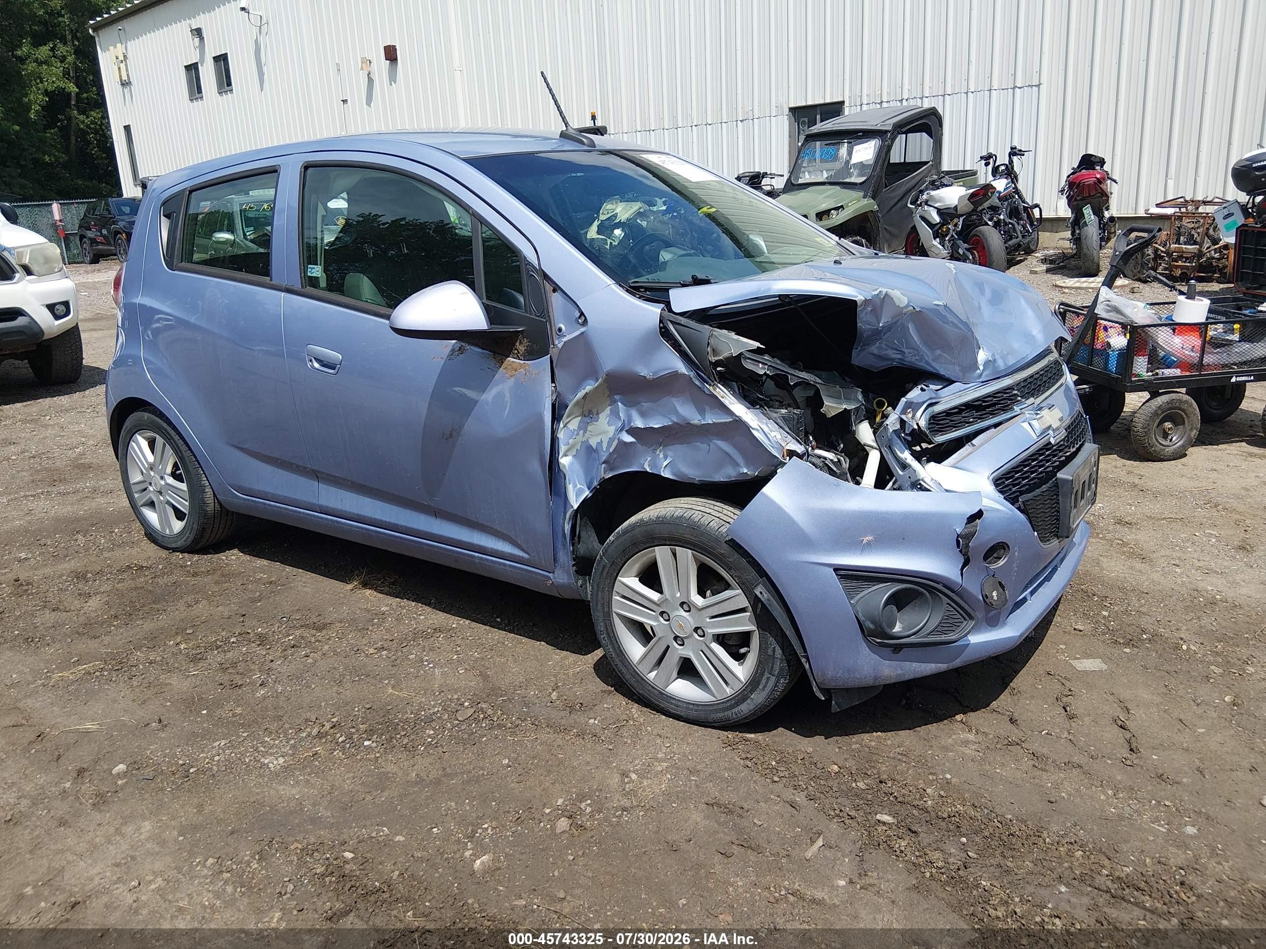 2014 Chevrolet Spark Ls Manual Purple vin: KL8CA6S99EC481678