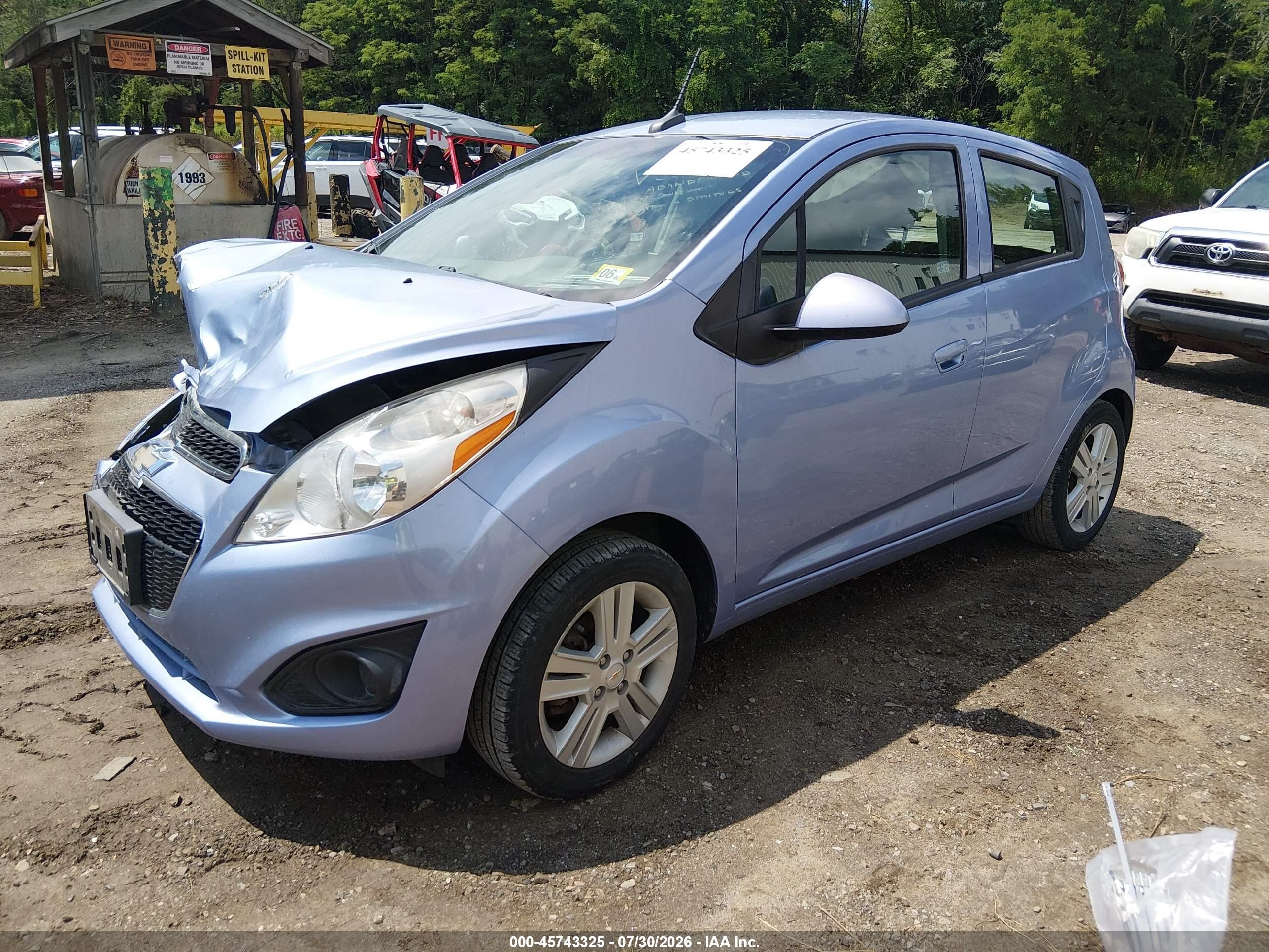 2014 Chevrolet Spark Ls Manual Purple vin: KL8CA6S99EC481678