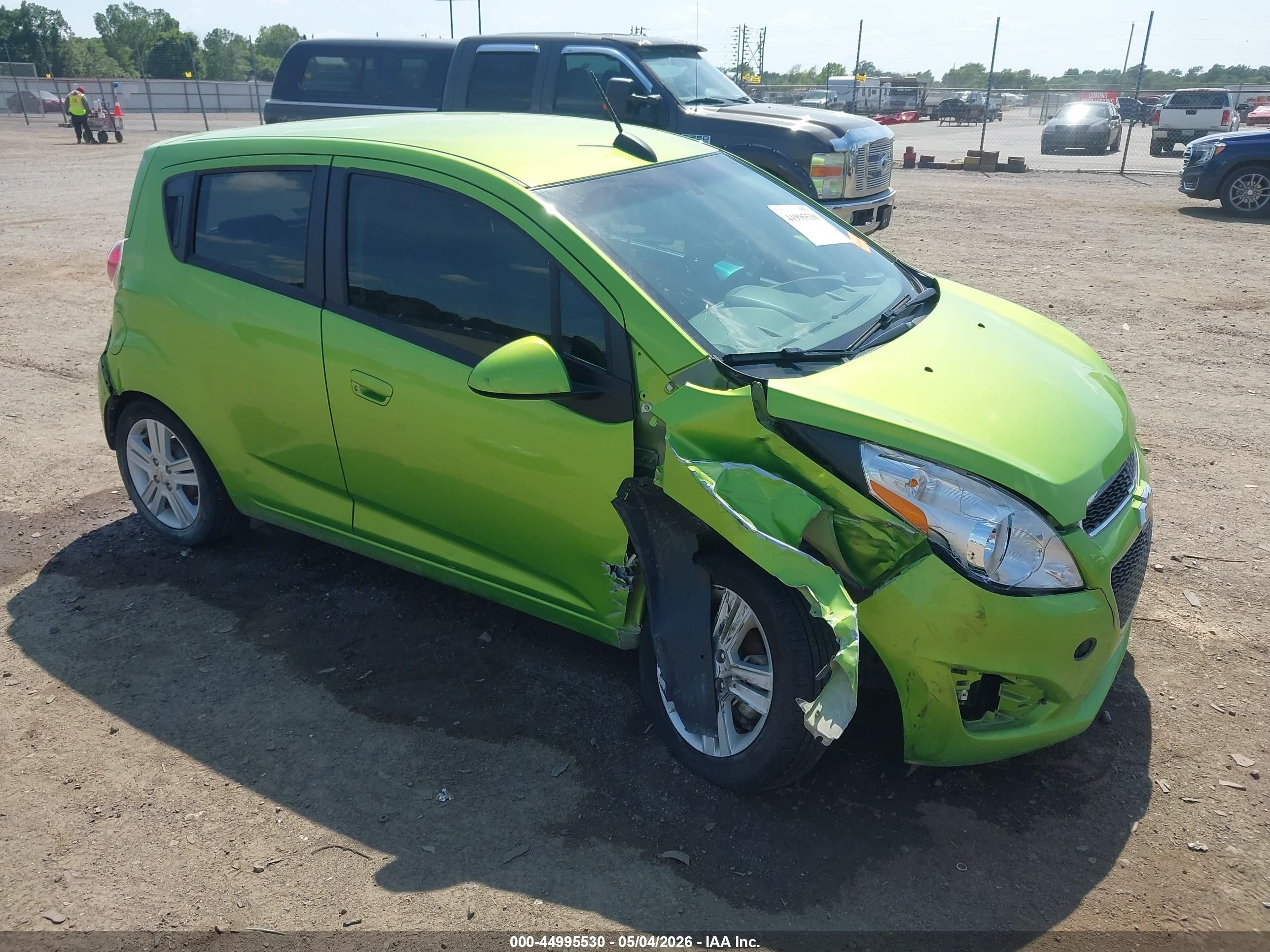2015 Chevrolet Spark Ls Manual Green vin: KL8CA6S99FC730000