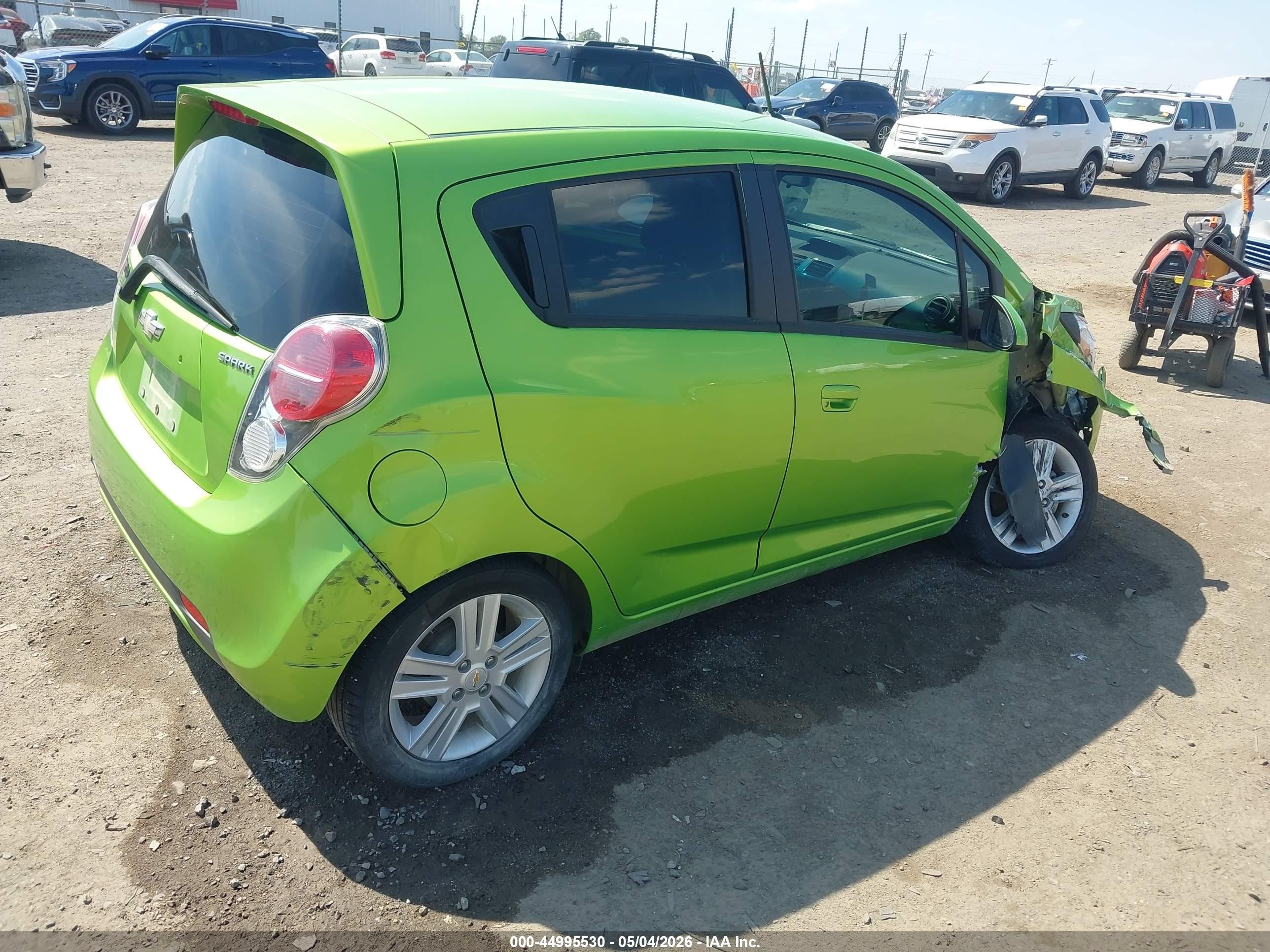 2015 Chevrolet Spark Ls Manual Green vin: KL8CA6S99FC730000