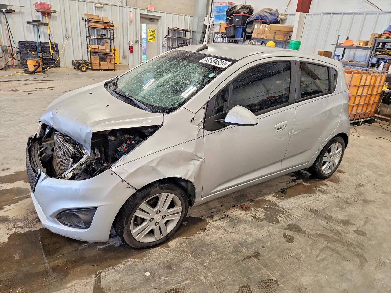 2014 Chevrolet Spark Ls Silver vin: KL8CA6S9XEC503767