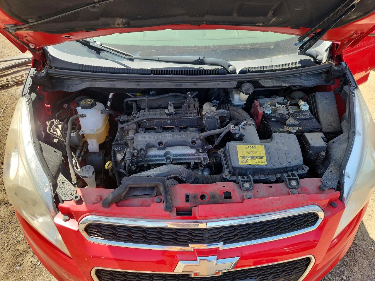 2013 Chevrolet Spark Ls Красный vin: KL8CB6S90DC625002
