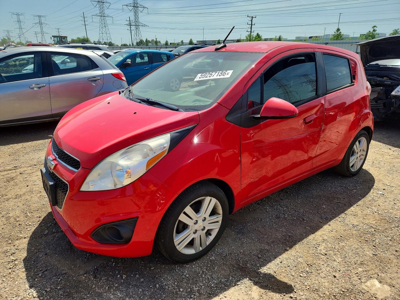 2013 Chevrolet Spark Ls Красный vin: KL8CB6S90DC625002