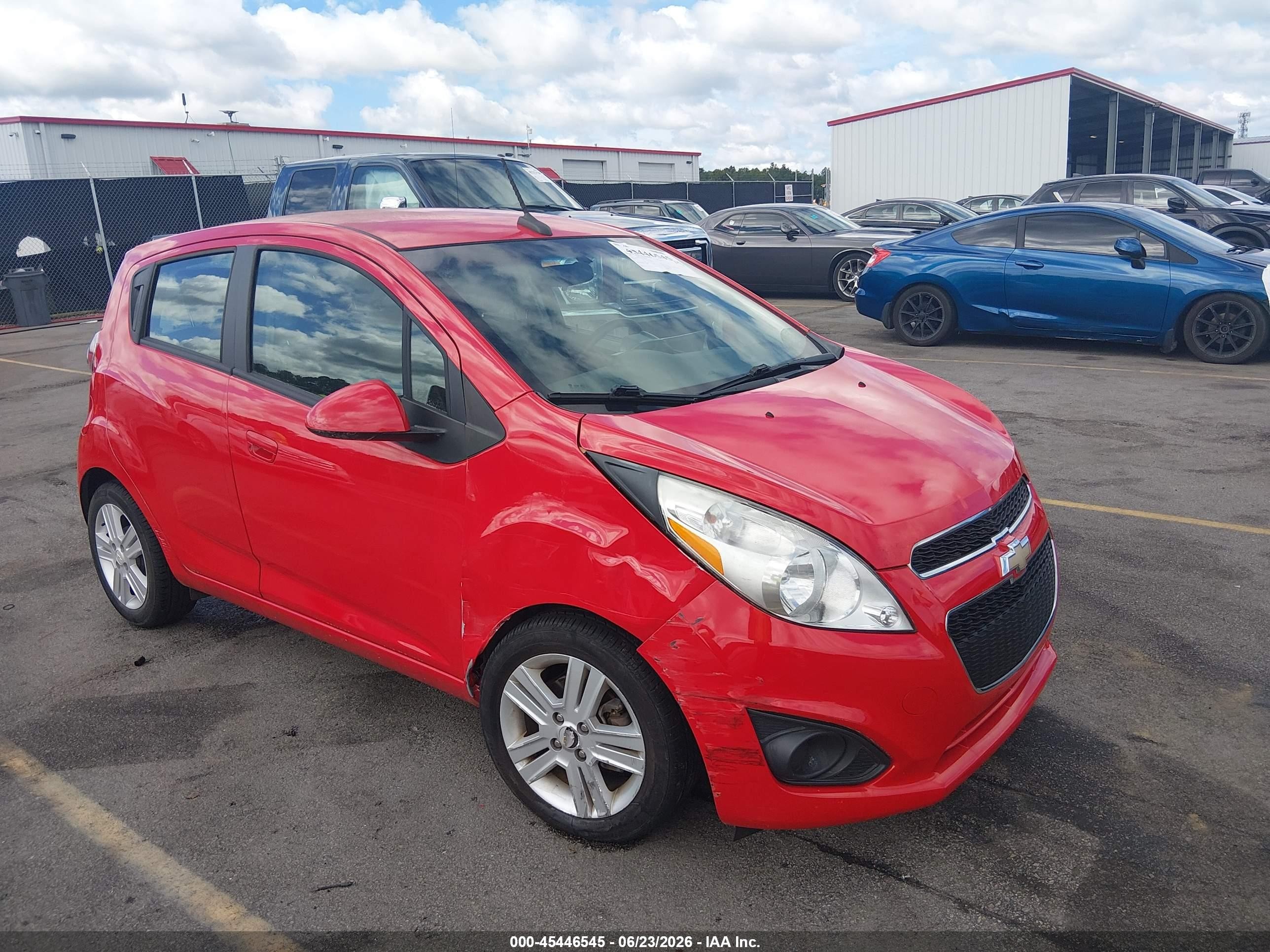 2014 Chevrolet Spark Ls Auto Red vin: KL8CB6S90EC467679