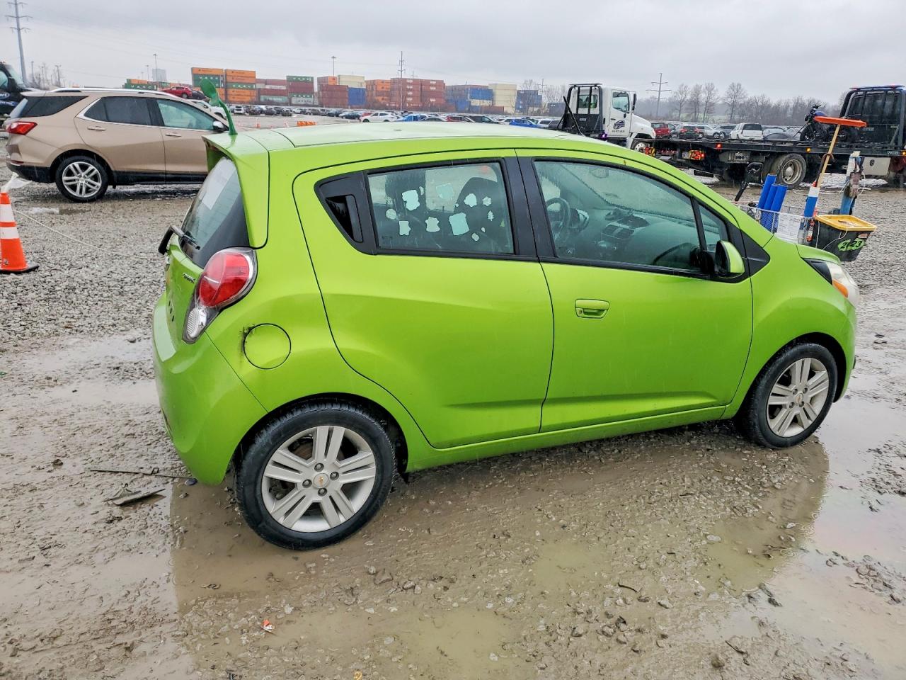 2014 Chevrolet Spark Ls Green vin: KL8CB6S90EC504858