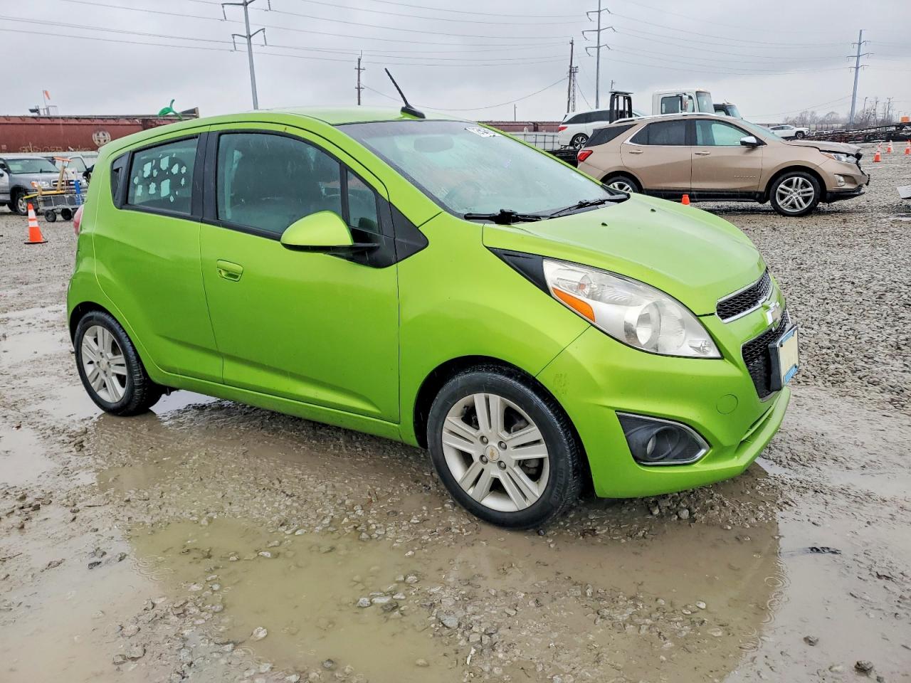 2014 Chevrolet Spark Ls Green vin: KL8CB6S90EC504858