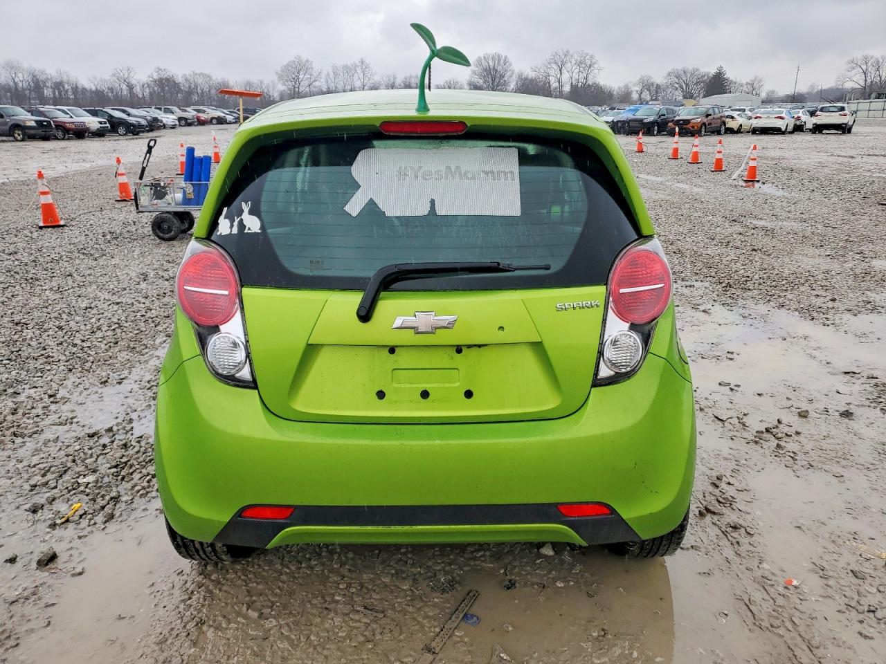 2014 Chevrolet Spark Ls Green vin: KL8CB6S90EC504858