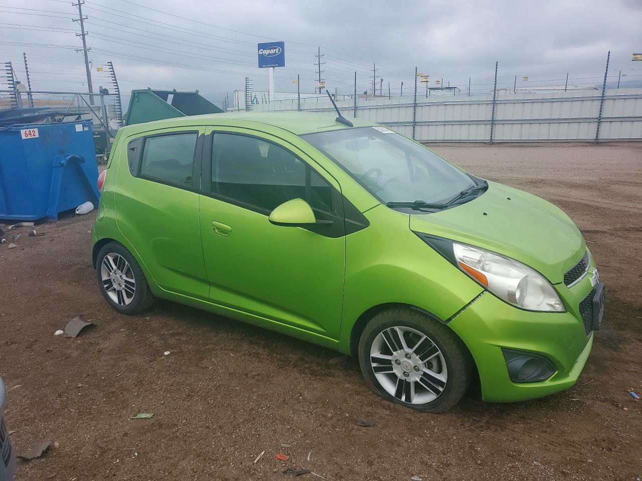 2014 Chevrolet Spark Ls Green vin: KL8CB6S90EC546396