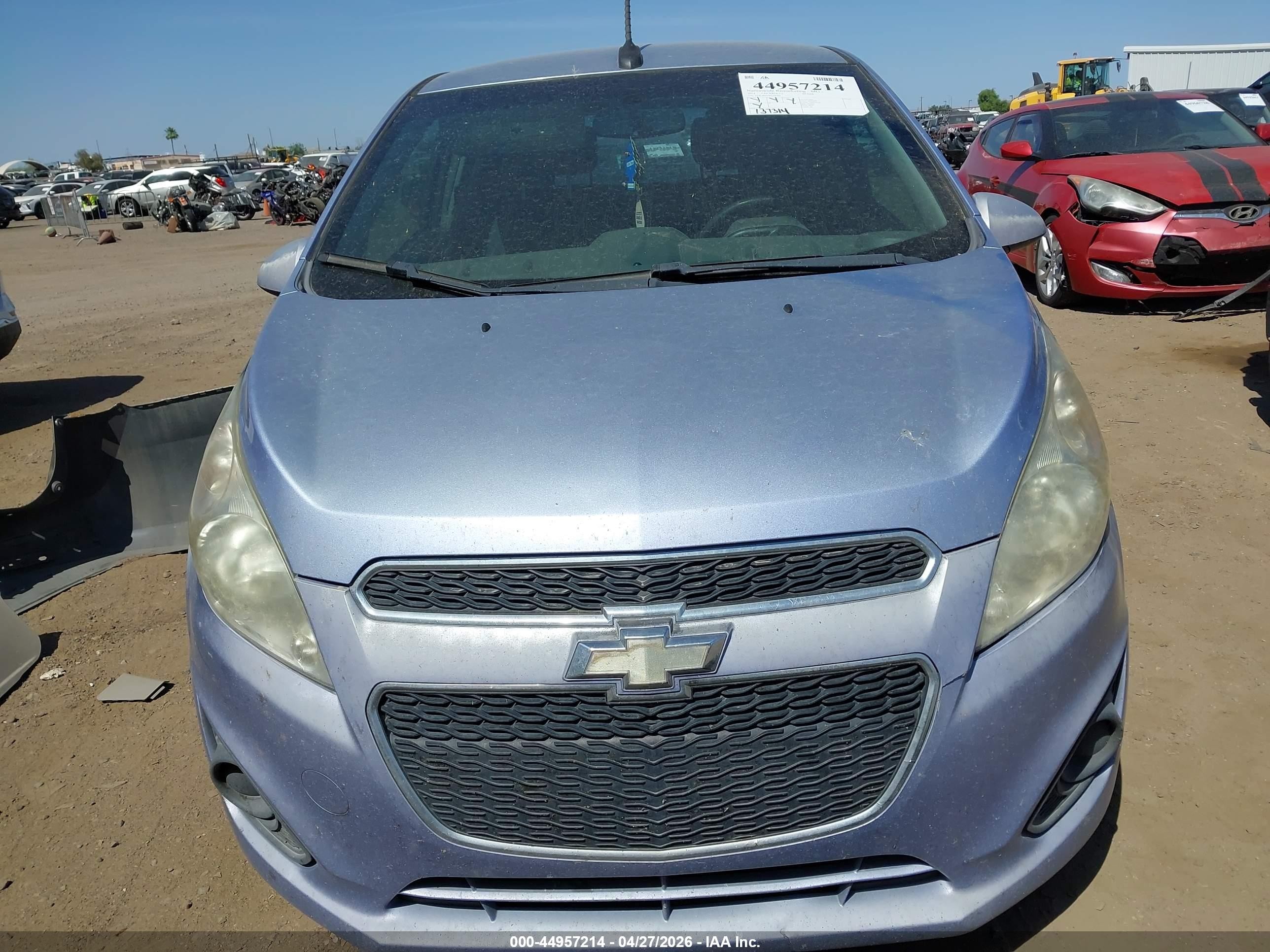 2014 Chevrolet Spark Ls Auto Blue vin: KL8CB6S90EC566504