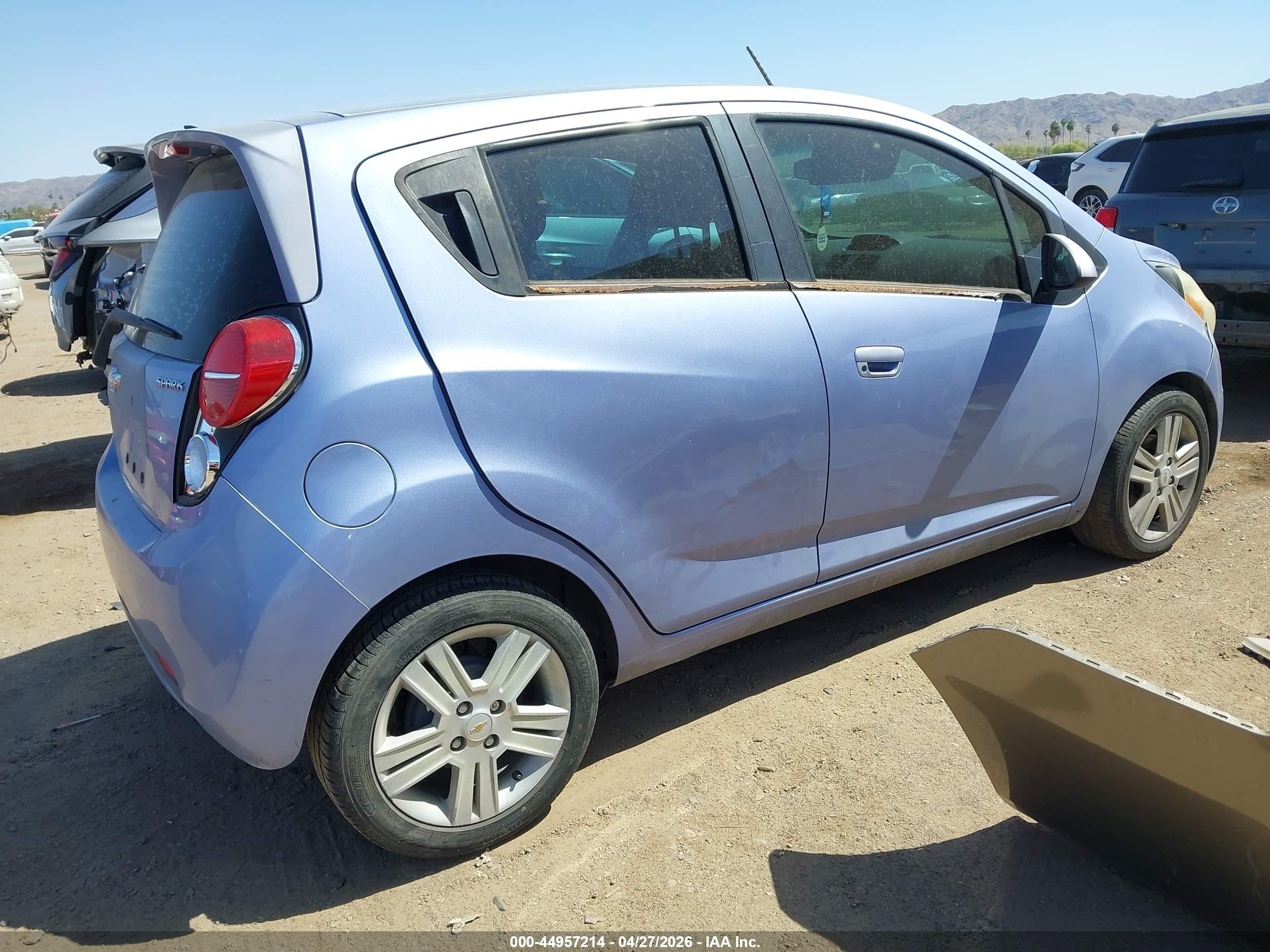2014 Chevrolet Spark Ls Auto Blue vin: KL8CB6S90EC566504