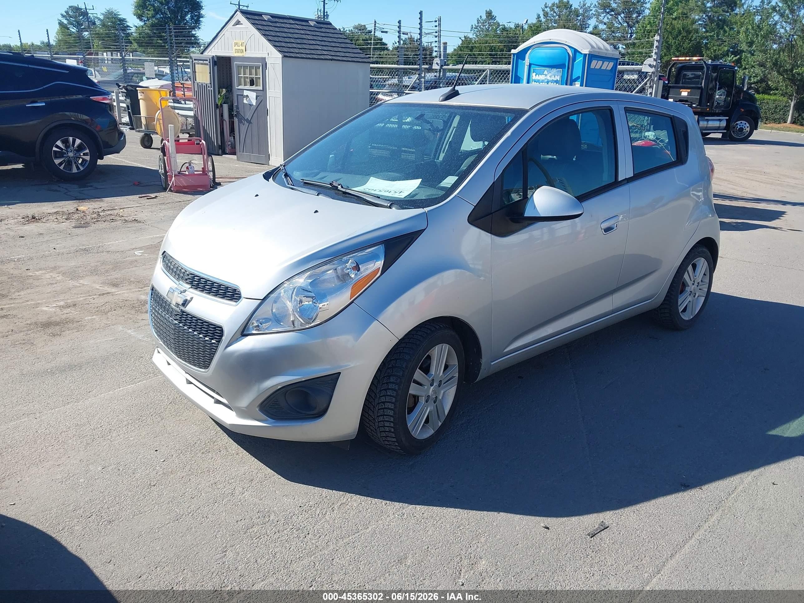 2014 Chevrolet Spark Ls Auto Silver vin: KL8CB6S90EC586056