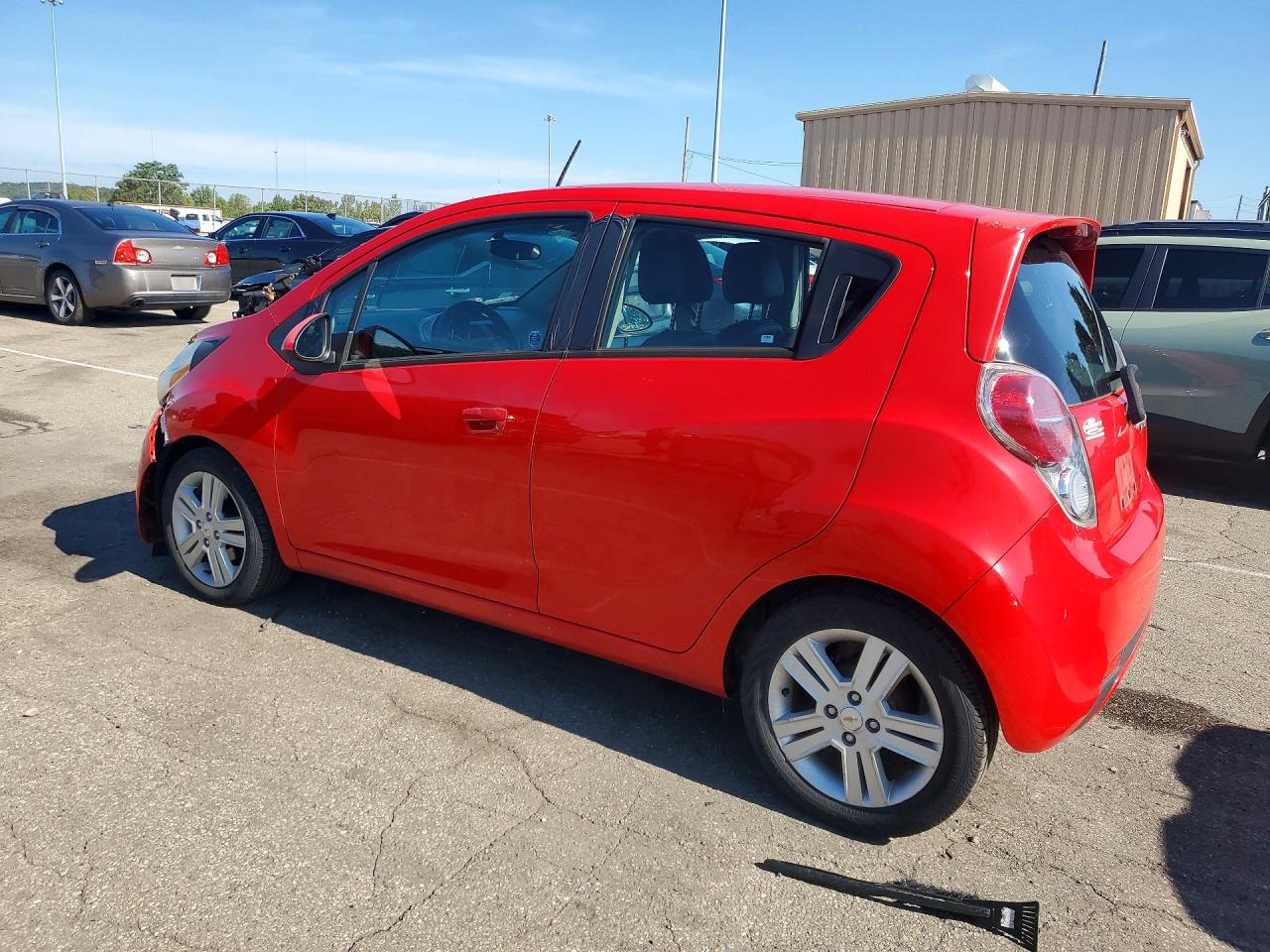 2015 Chevrolet Spark Ls Red vin: KL8CB6S90FC751007