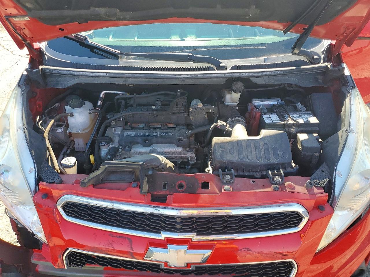 2015 Chevrolet Spark Ls Red vin: KL8CB6S90FC751007