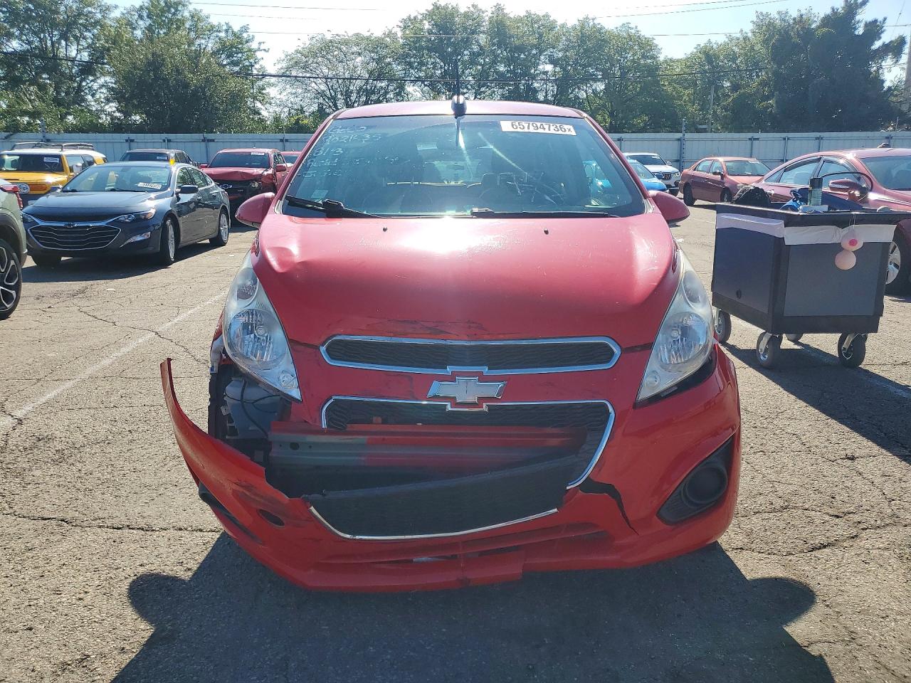 2015 Chevrolet Spark Ls Red vin: KL8CB6S90FC751007