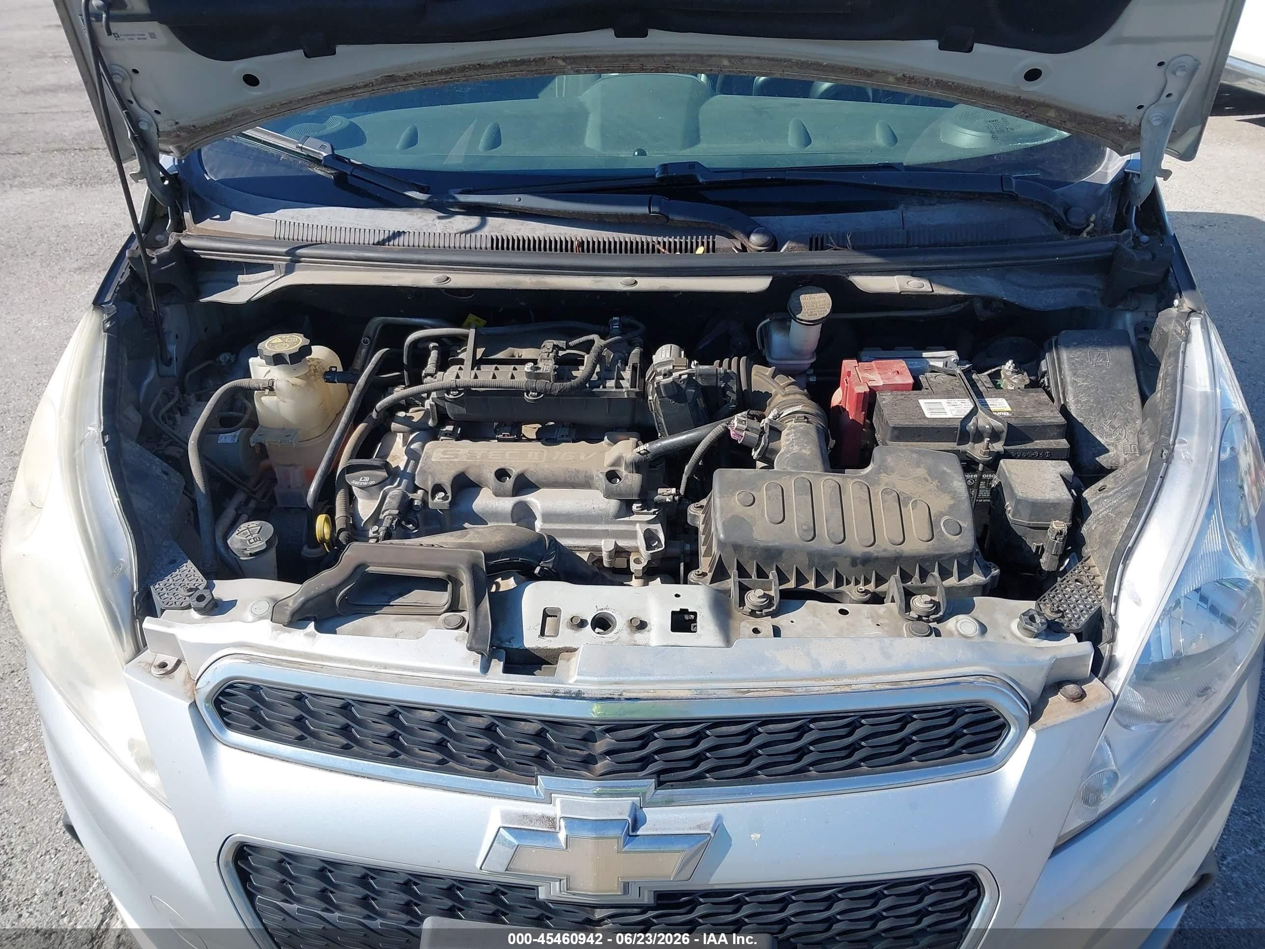 2015 Chevrolet Spark Ls Cvt Silver vin: KL8CB6S90FC797906