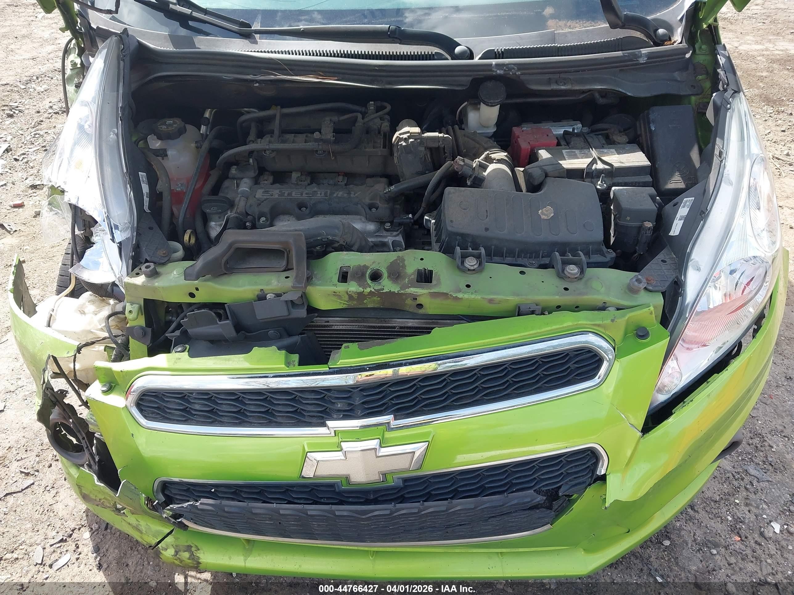 2015 Chevrolet Spark Ls Cvt Green vin: KL8CB6S90FC808886