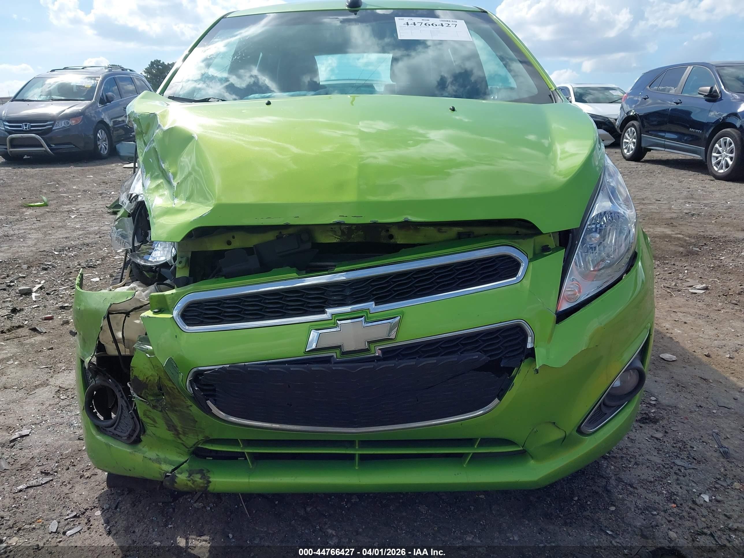 2015 Chevrolet Spark Ls Cvt Green vin: KL8CB6S90FC808886