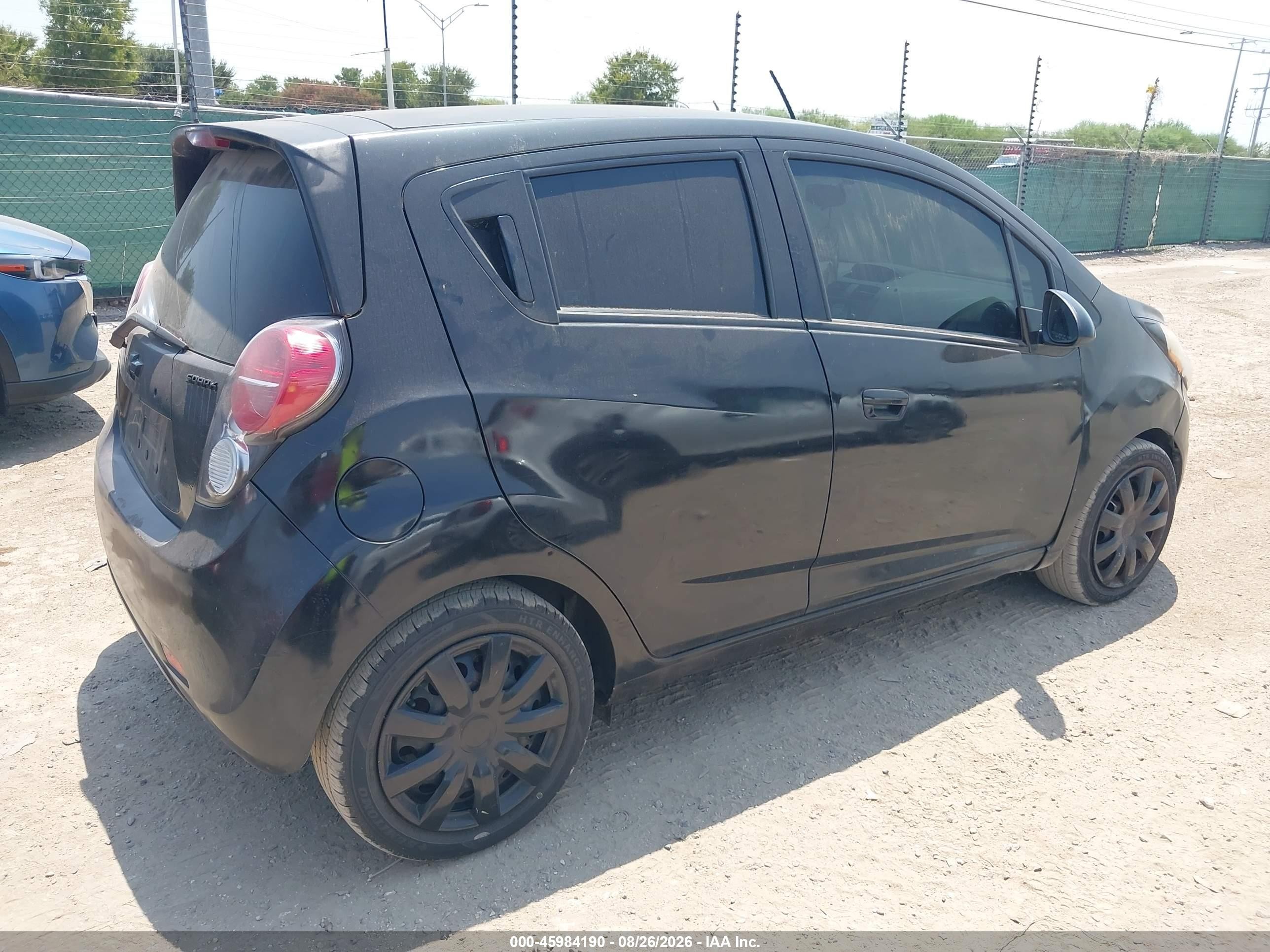 2013 Chevrolet Spark Ls Auto Black vin: KL8CB6S91DC506083