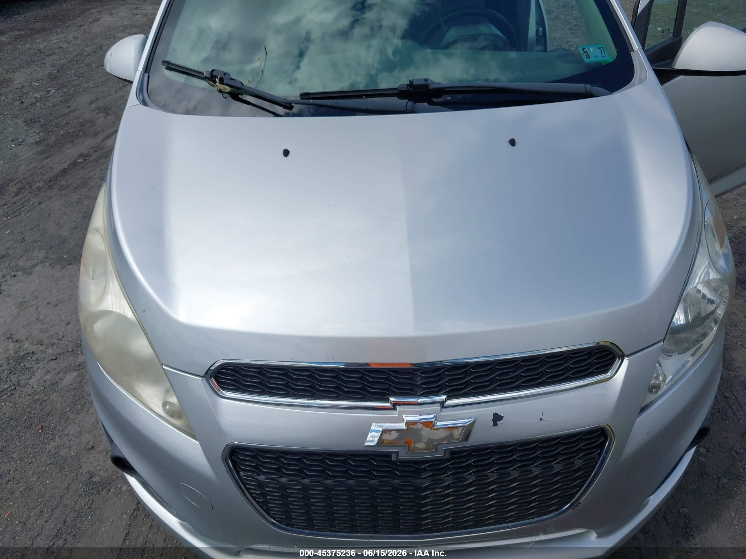 2013 Chevrolet Spark Ls Auto Silver vin: KL8CB6S91DC517651