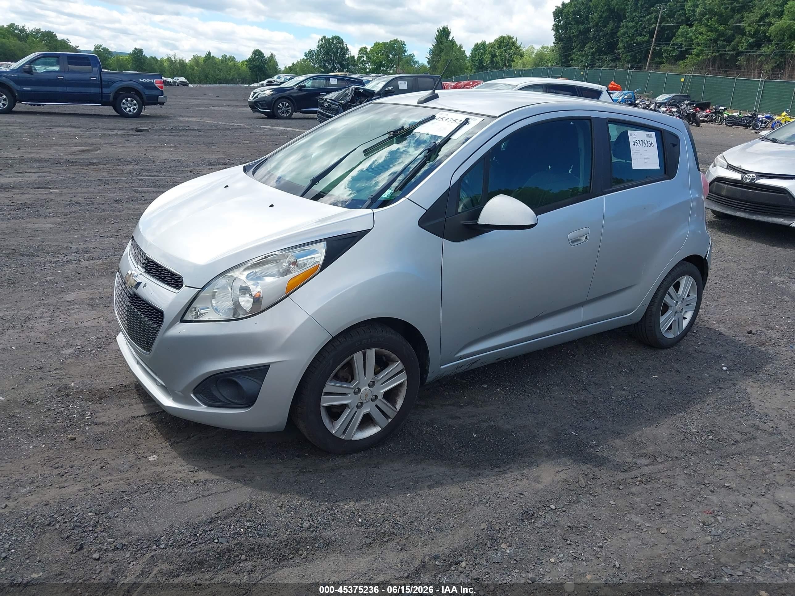 2013 Chevrolet Spark Ls Auto Silver vin: KL8CB6S91DC517651