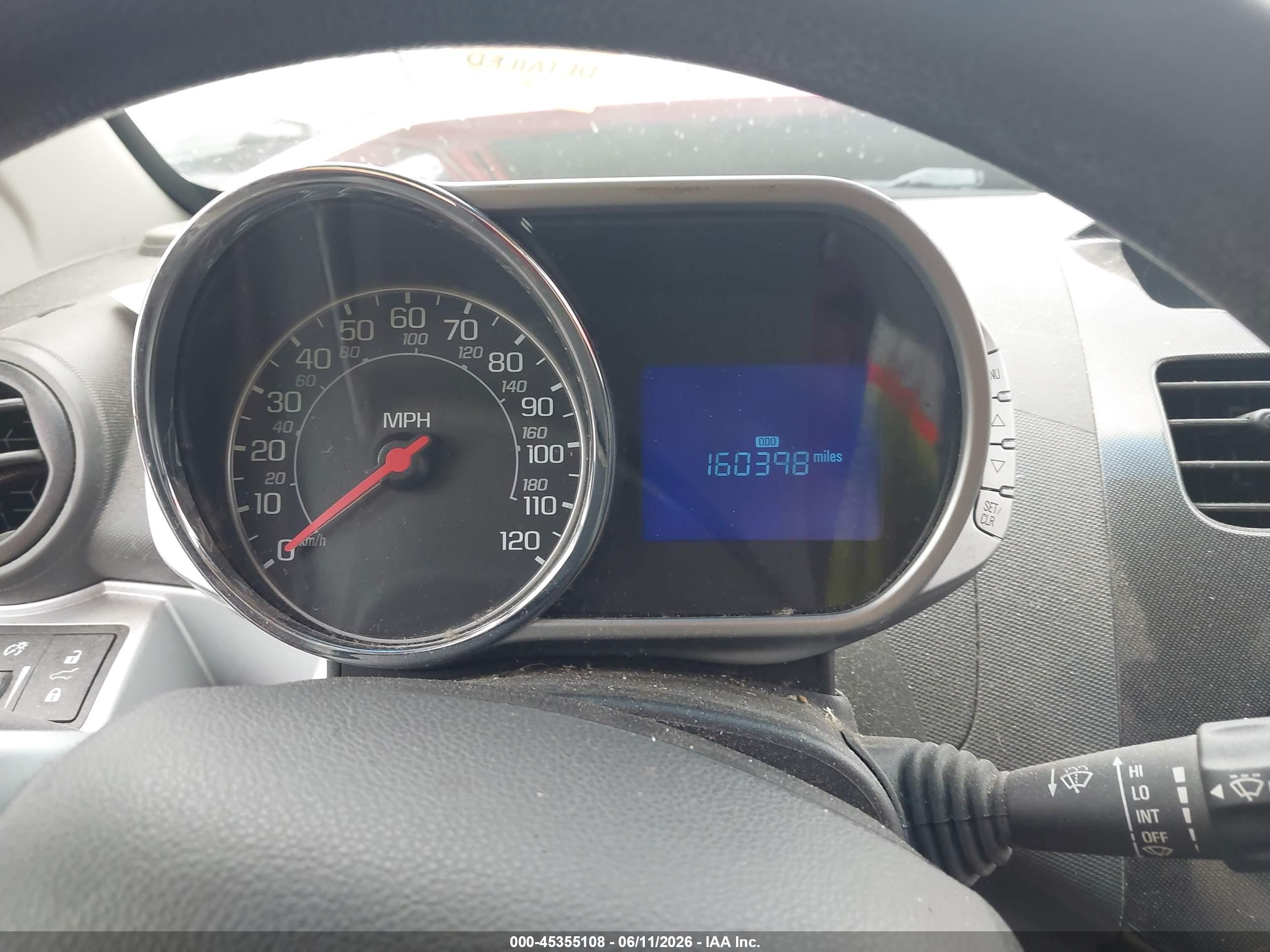 2013 Chevrolet Spark Ls Auto Red vin: KL8CB6S91DC597145