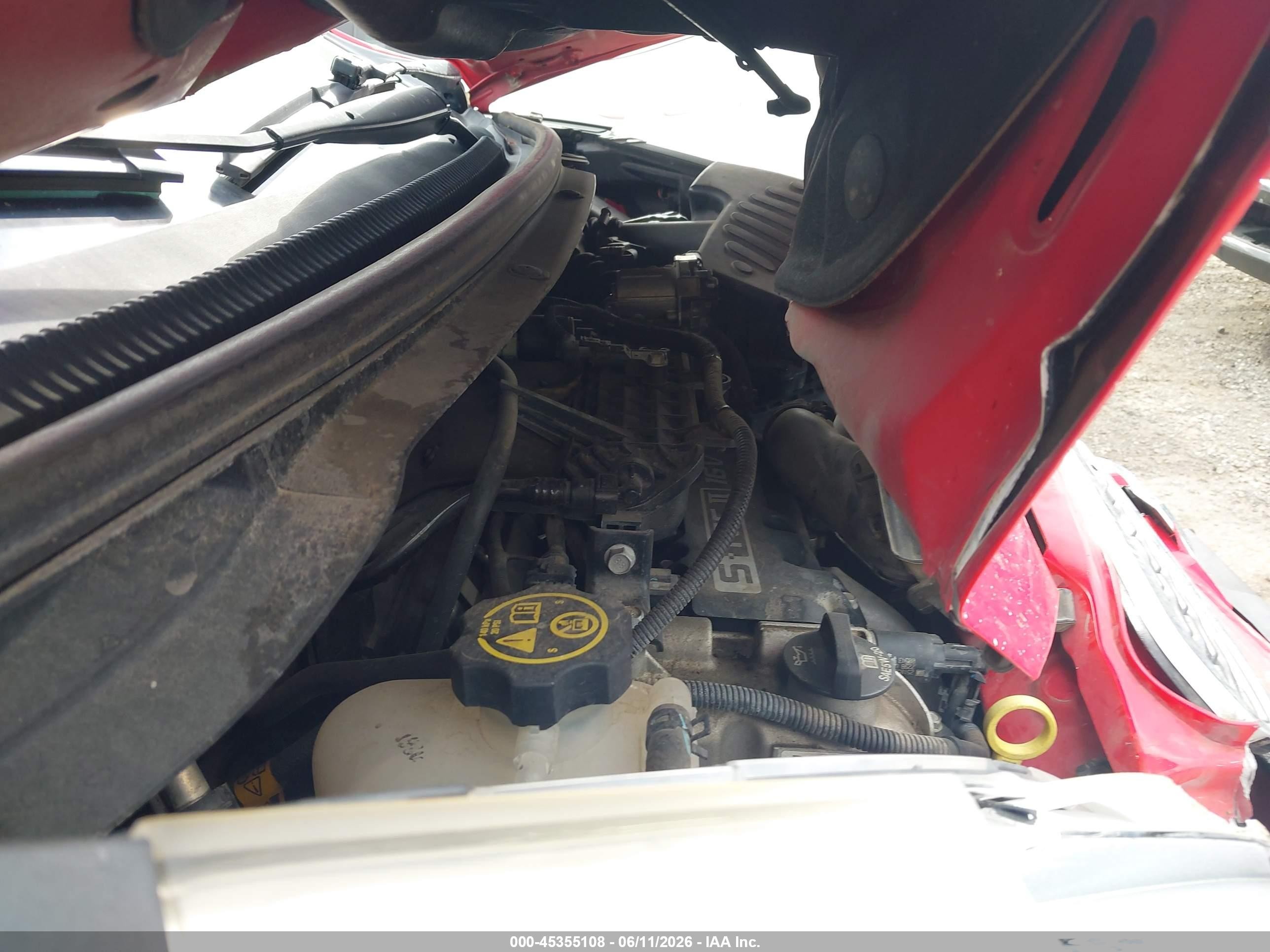 2013 Chevrolet Spark Ls Auto Red vin: KL8CB6S91DC597145
