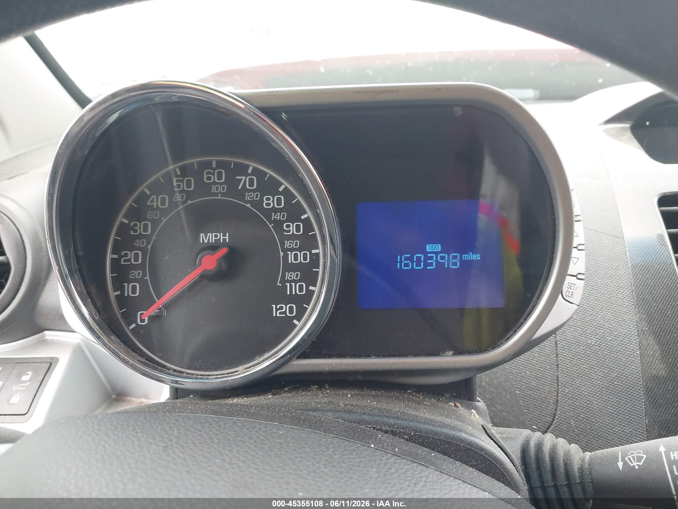2013 Chevrolet Spark Ls Auto Red vin: KL8CB6S91DC597145