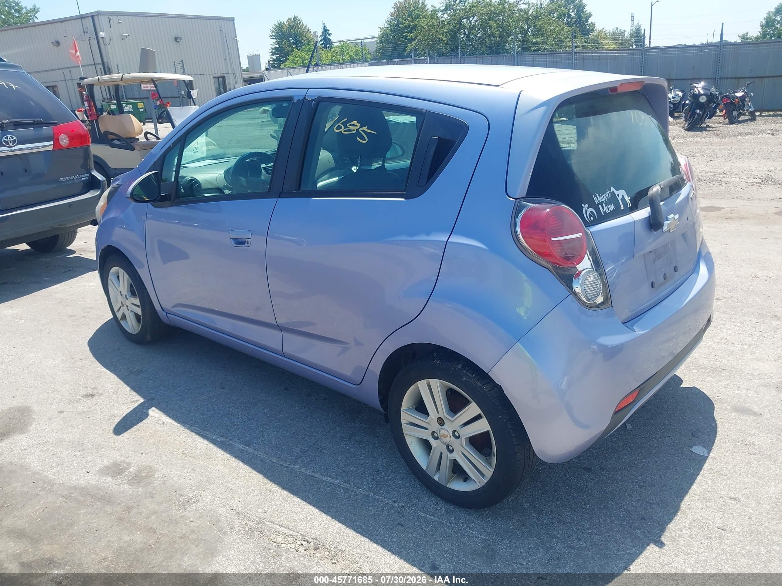 2014 Chevrolet Spark Ls Auto Silver vin: KL8CB6S91EC490145