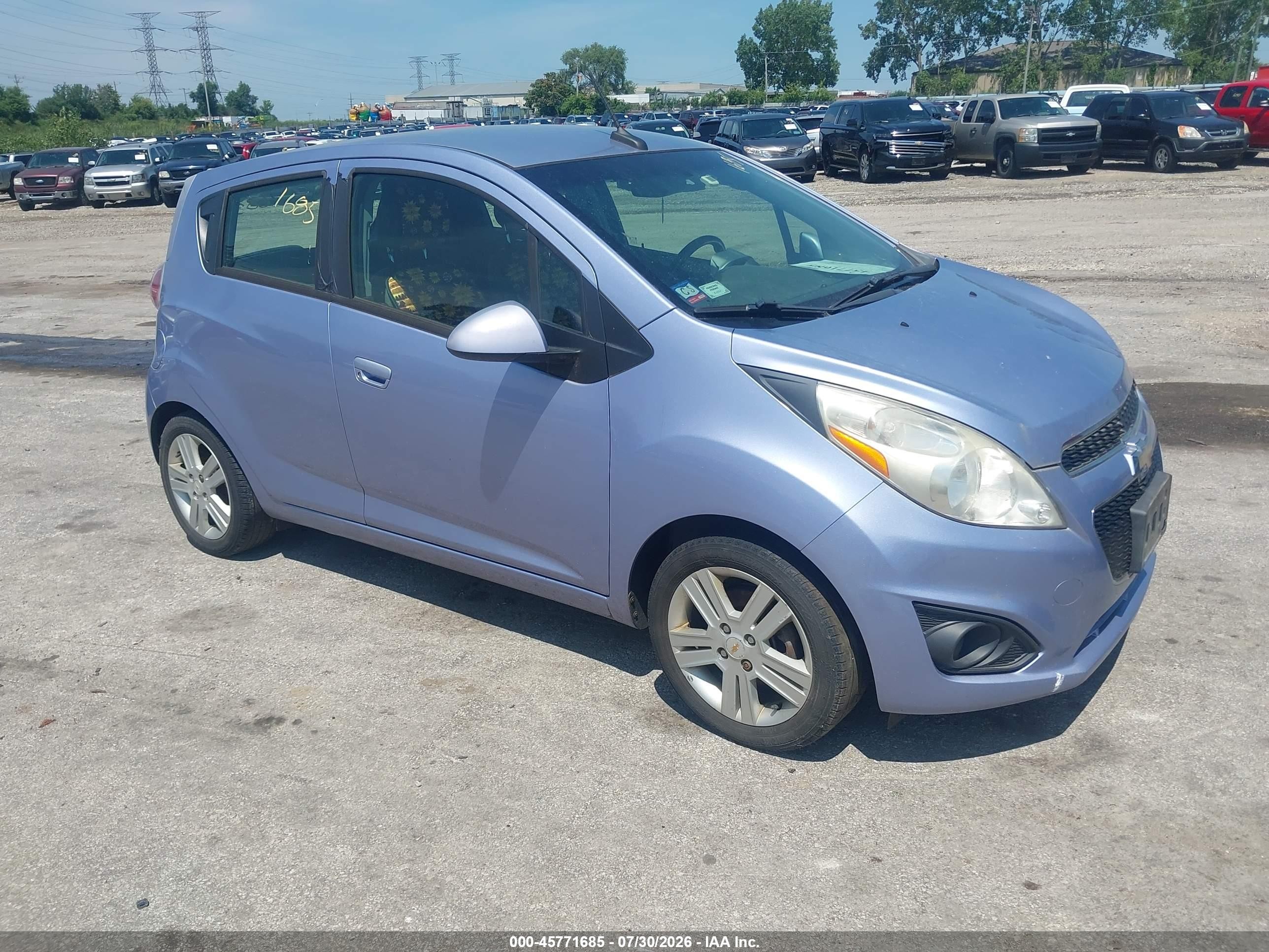 2014 Chevrolet Spark Ls Auto Silver vin: KL8CB6S91EC490145