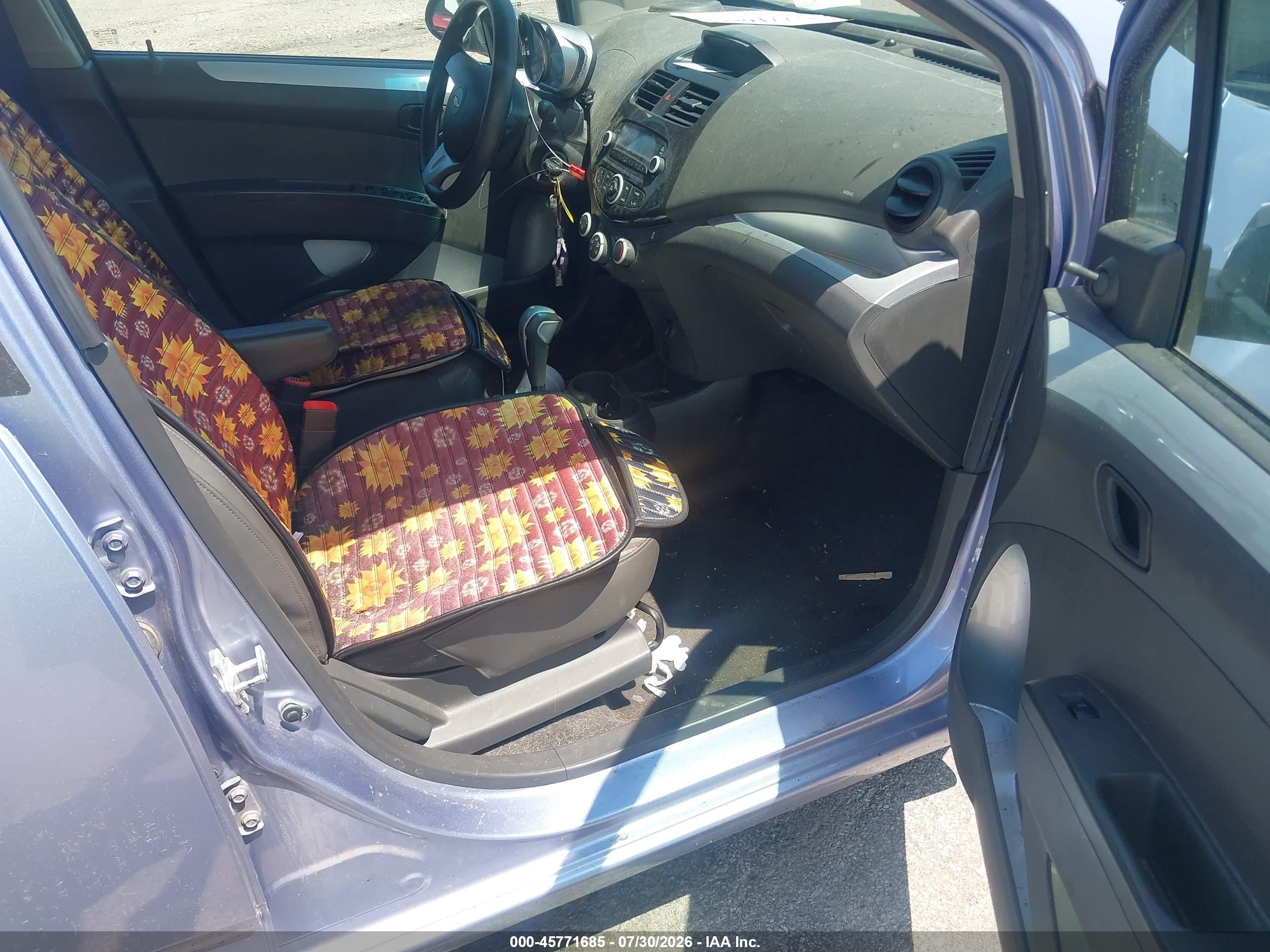 2014 Chevrolet Spark Ls Auto Silver vin: KL8CB6S91EC490145
