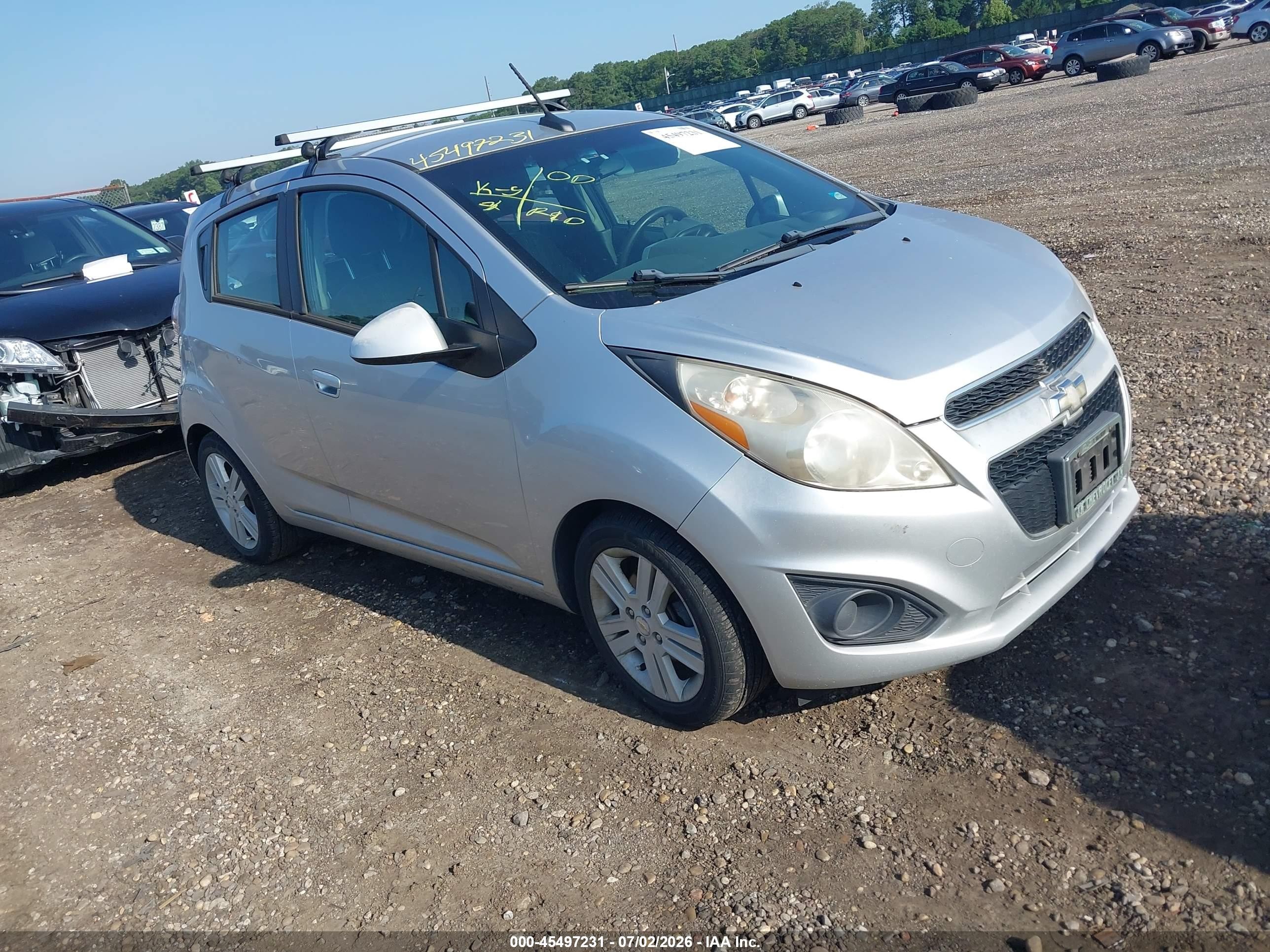 2014 Chevrolet Spark Ls Auto Silver vin: KL8CB6S91EC528599