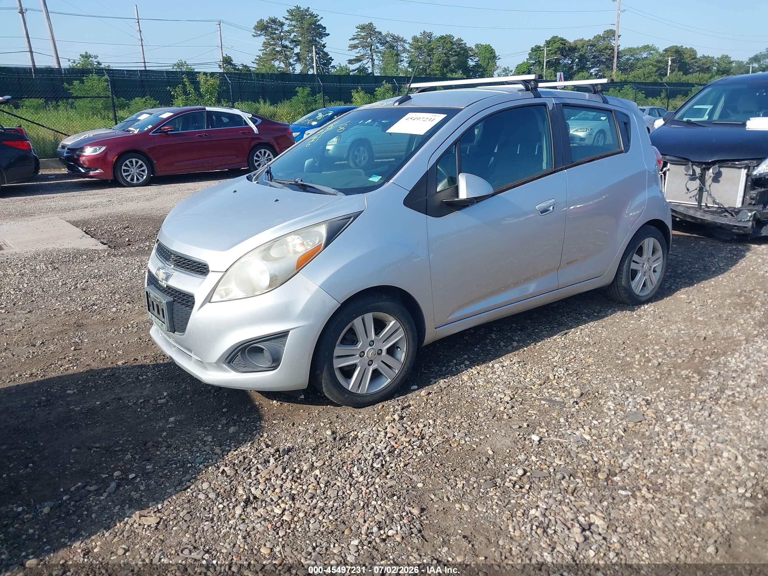 2014 Chevrolet Spark Ls Auto Silver vin: KL8CB6S91EC528599