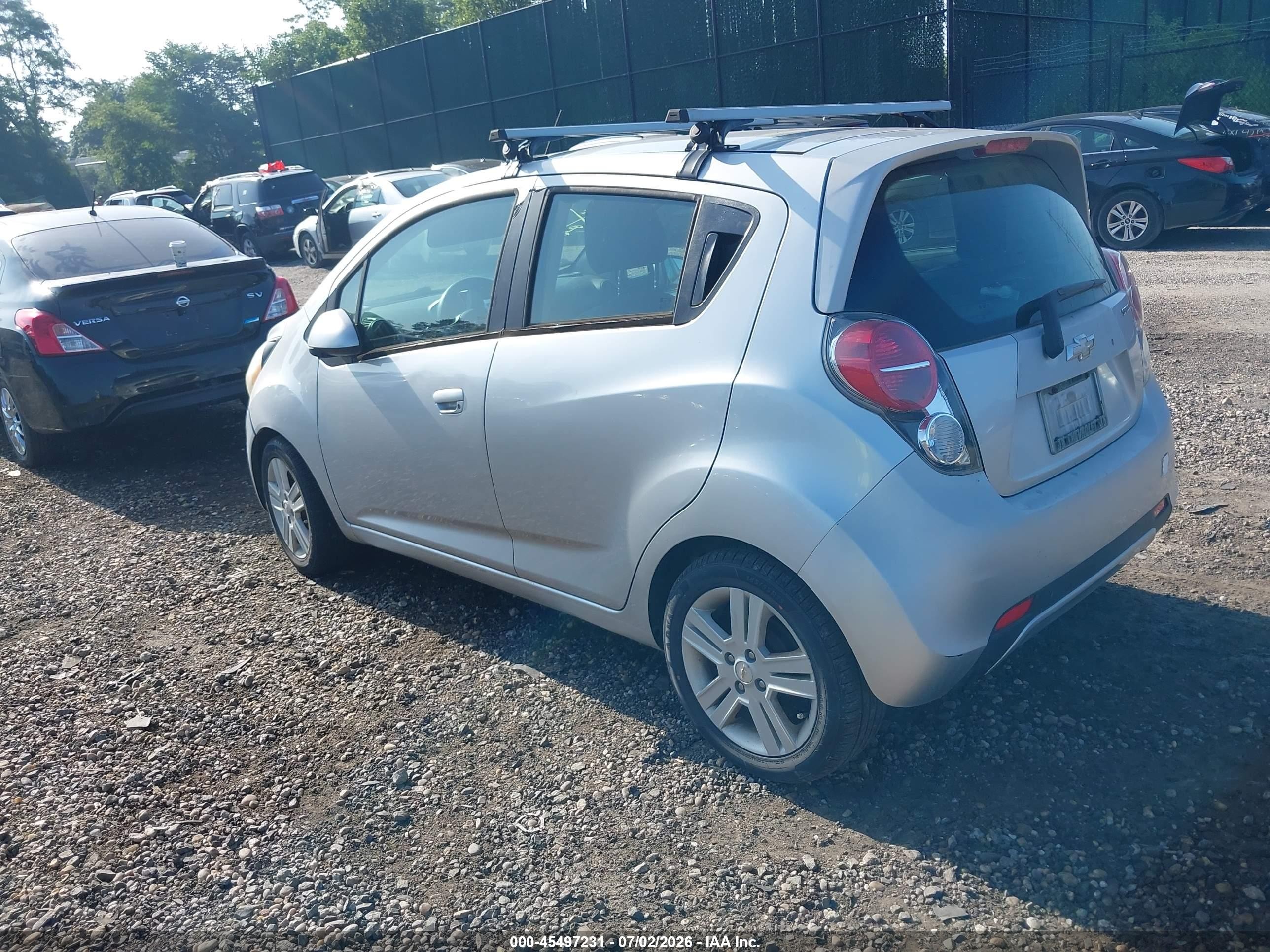2014 Chevrolet Spark Ls Auto Silver vin: KL8CB6S91EC528599