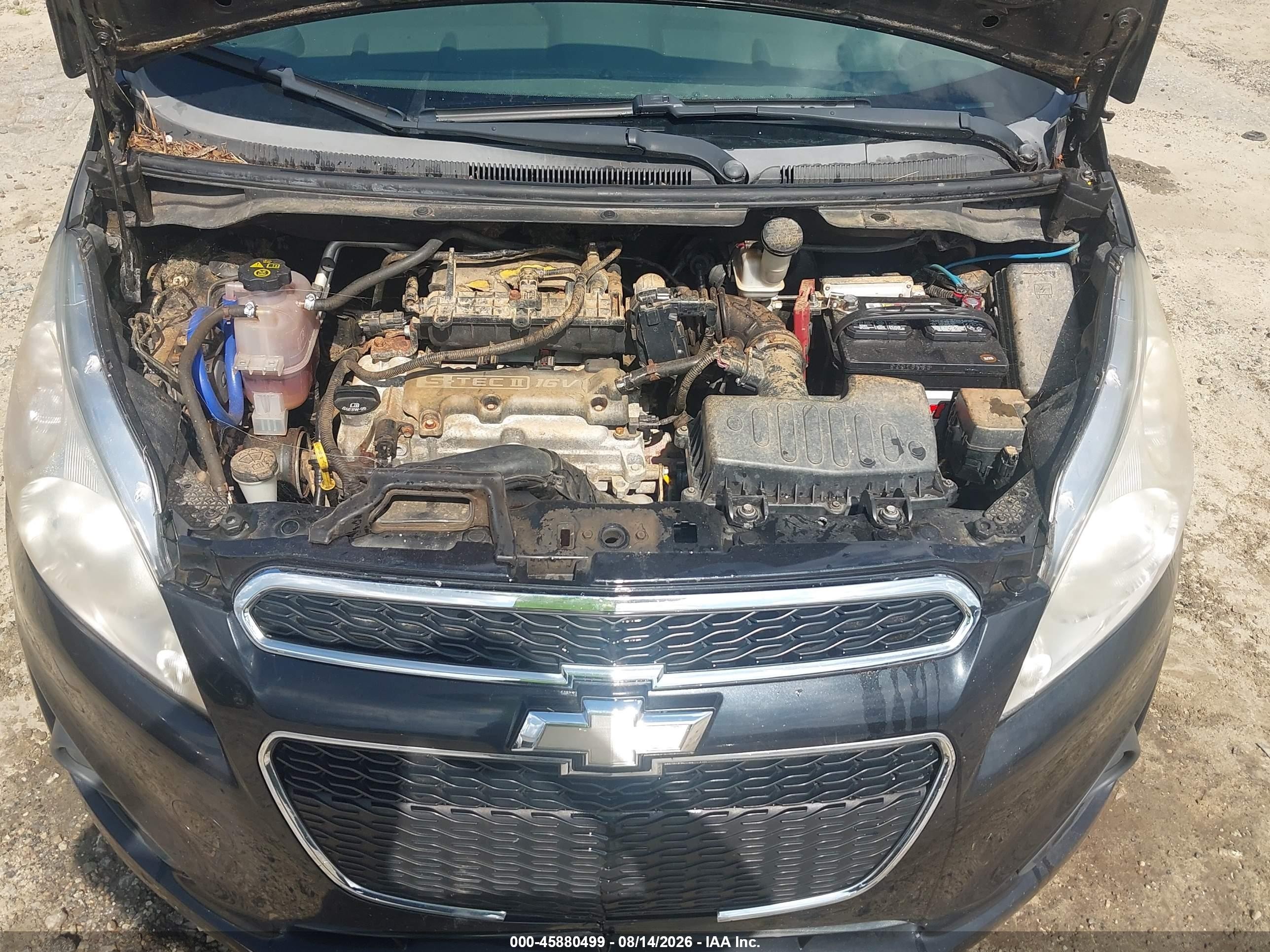 2014 Chevrolet Spark Ls Auto Black vin: KL8CB6S91EC585000