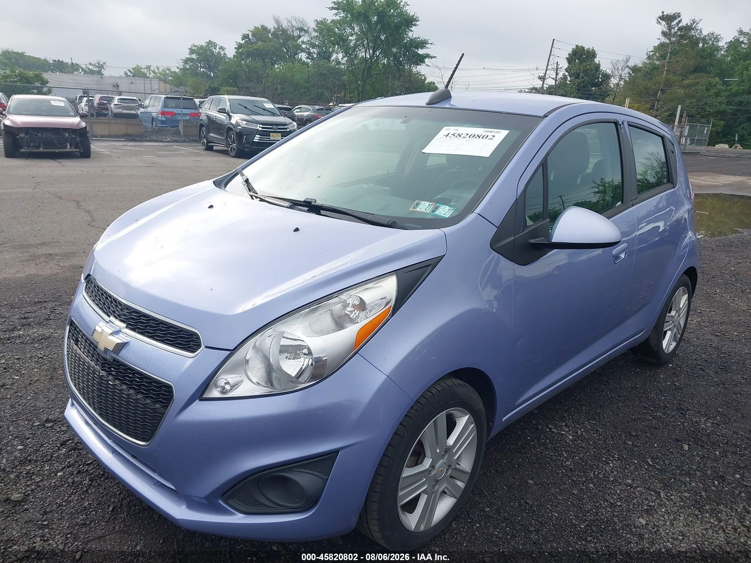 2015 Chevrolet Spark Ls Cvt Blue vin: KL8CB6S91FC737262