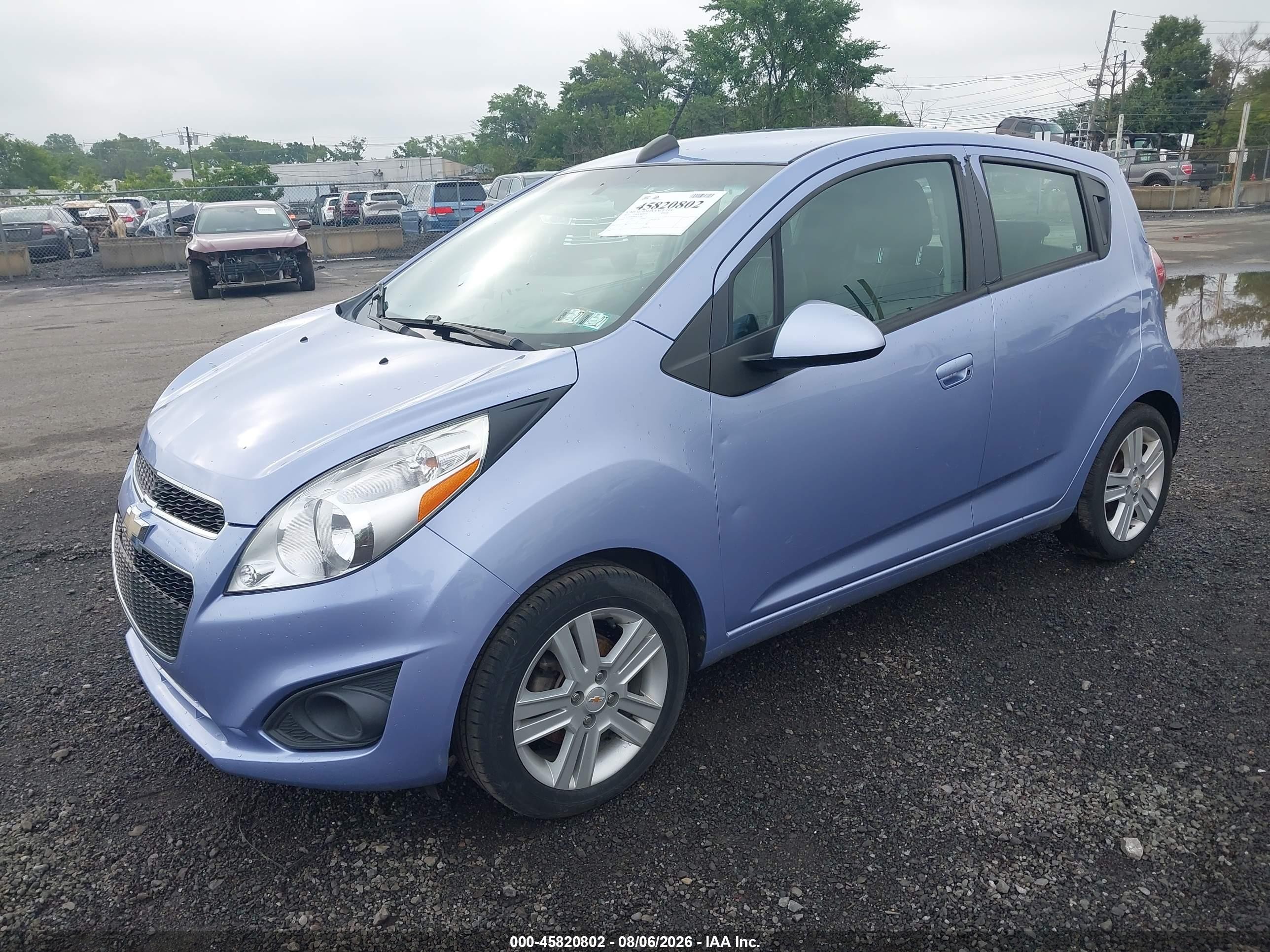 2015 Chevrolet Spark Ls Cvt Blue vin: KL8CB6S91FC737262