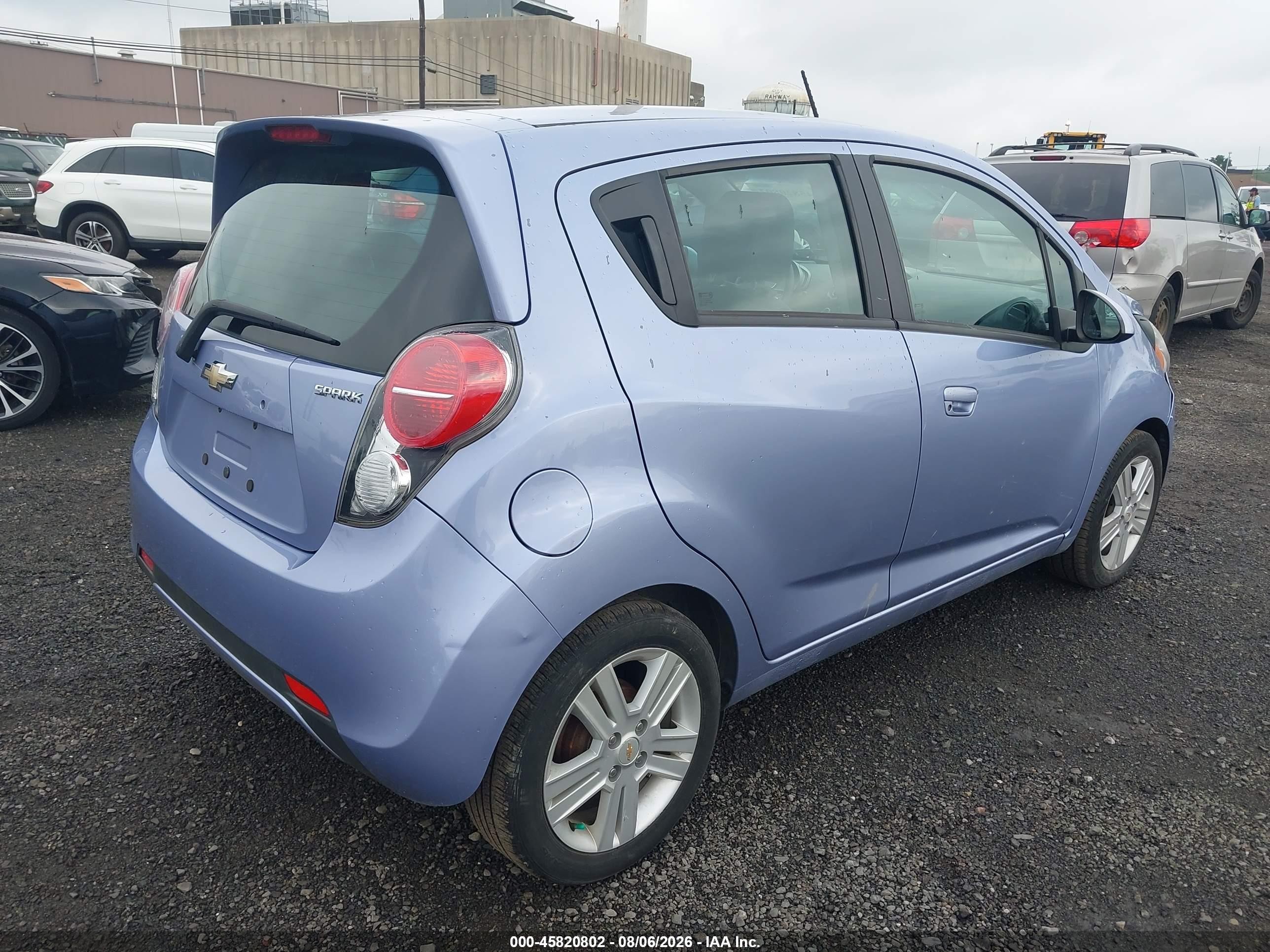 2015 Chevrolet Spark Ls Cvt Blue vin: KL8CB6S91FC737262