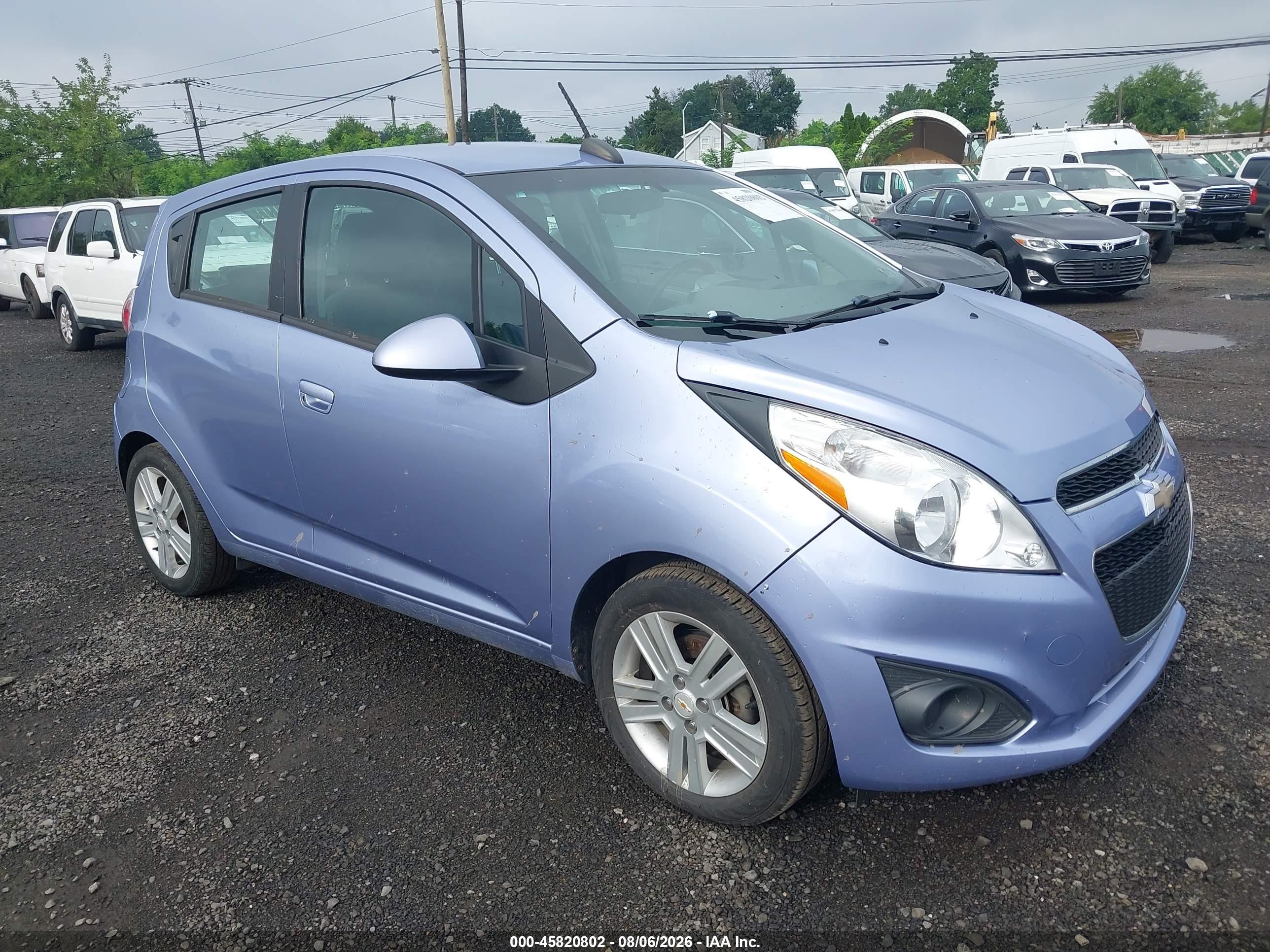 2015 Chevrolet Spark Ls Cvt Blue vin: KL8CB6S91FC737262